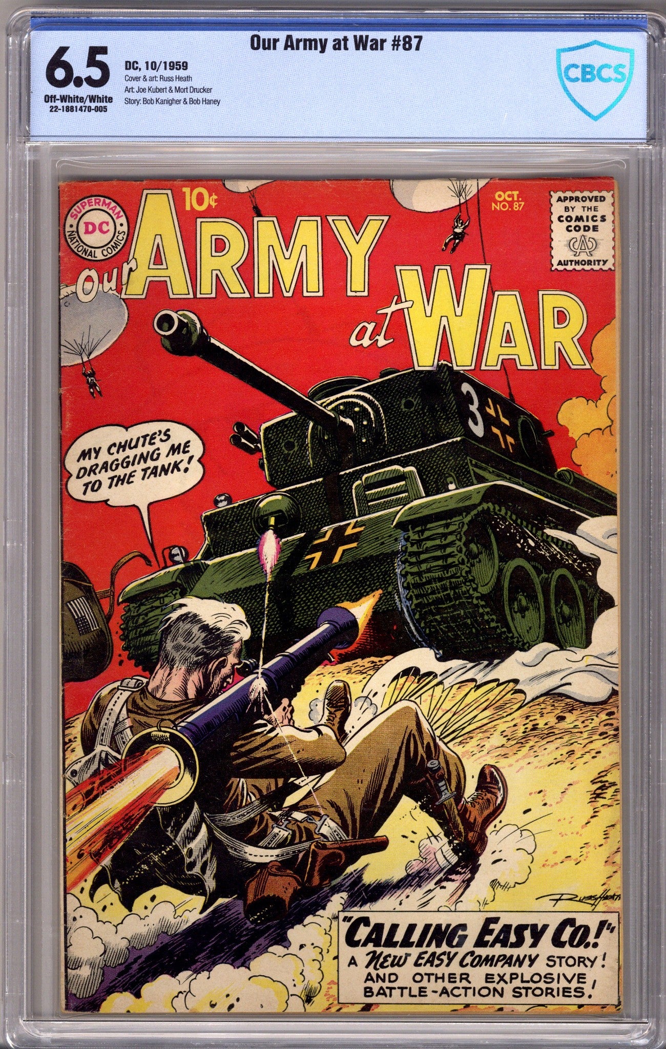 Our Army at War 87 CBCS 6.5 (1959)