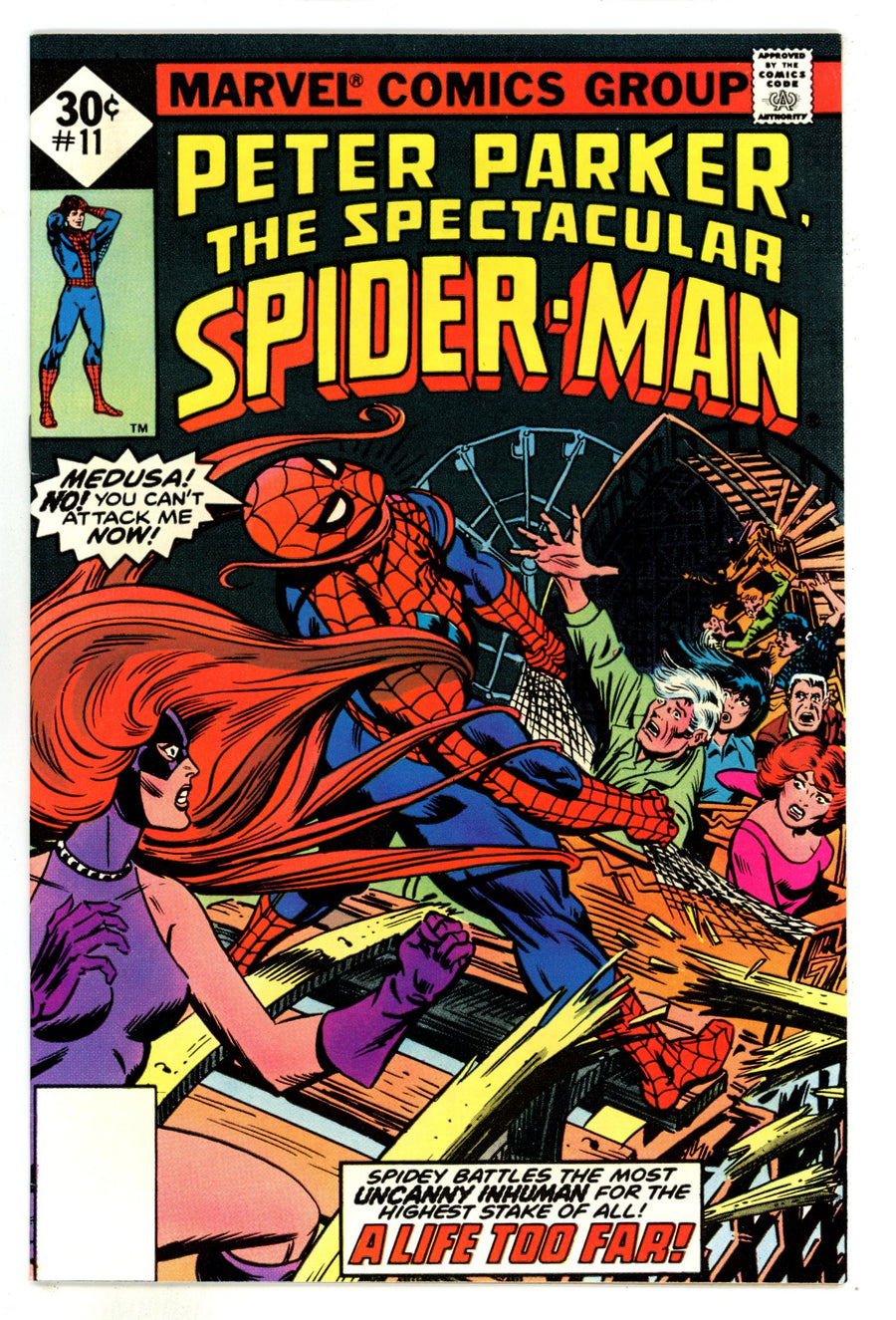 The Spectacular Spider-Man Vol 1 11  VF- (7.5) Whitman  (1977)  