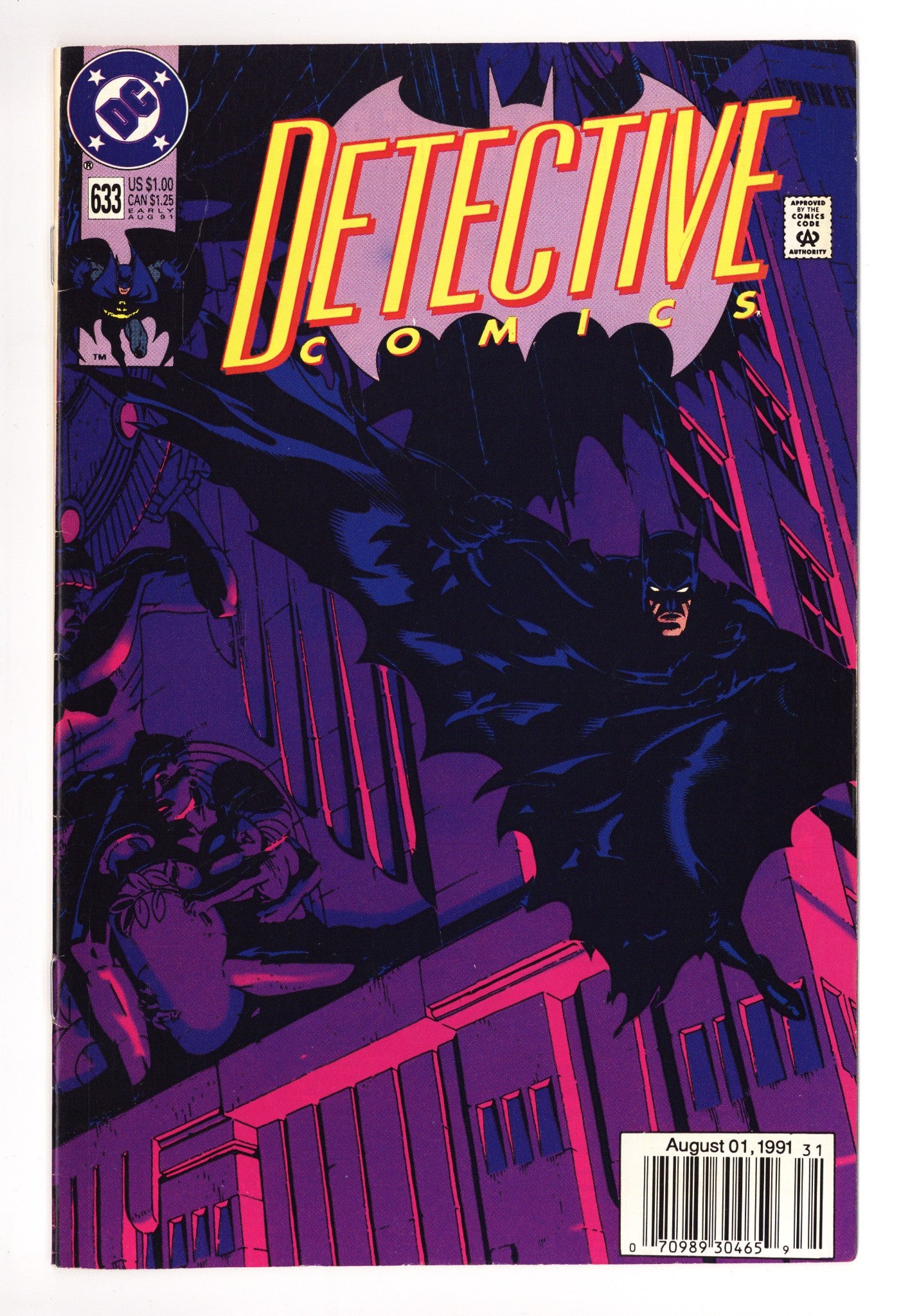 Detective Comics Vol 1 633 Mid Grade (1991) Newsstand 