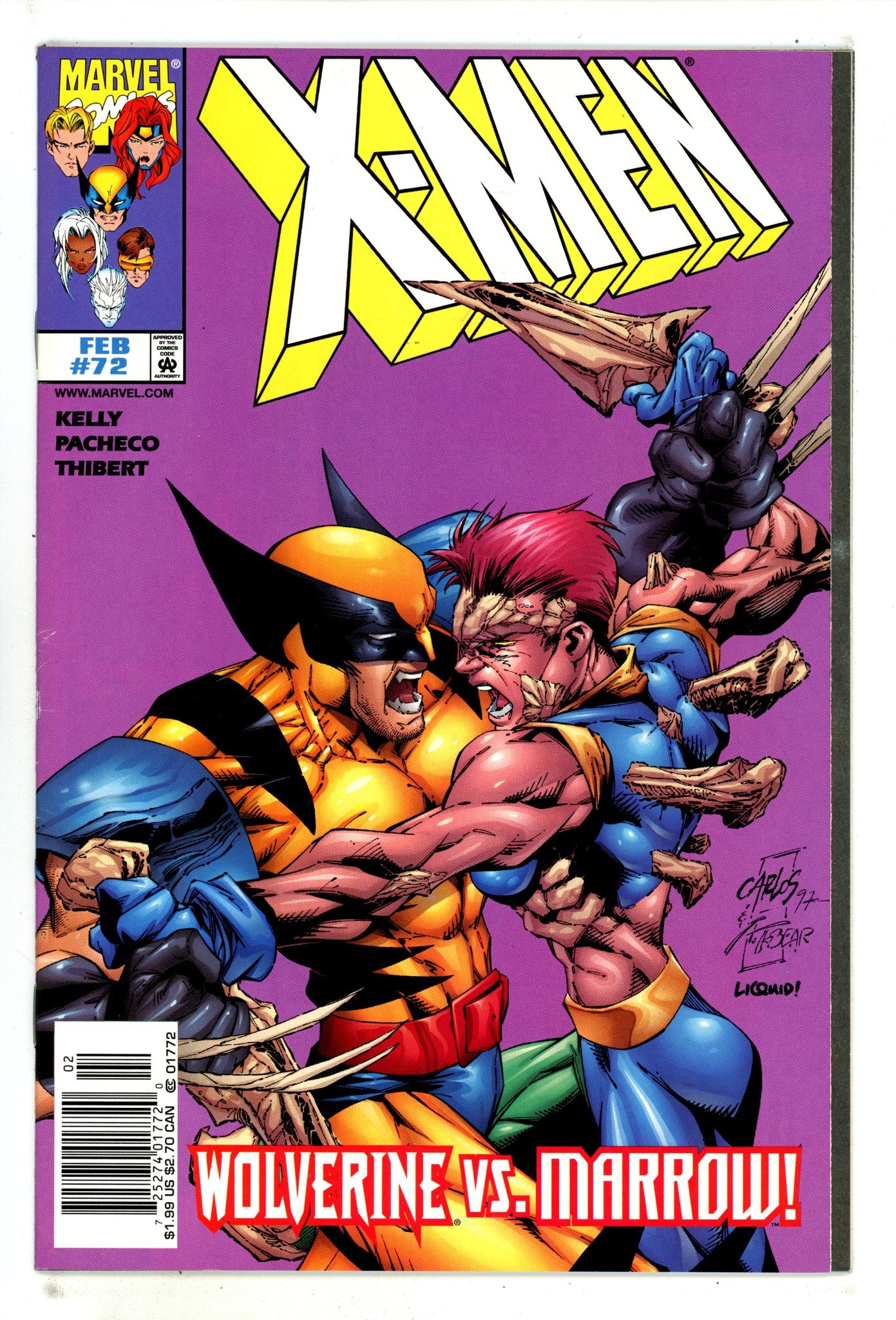 X-Men Vol 1 72 Mid Grade (1998) Newsstand 