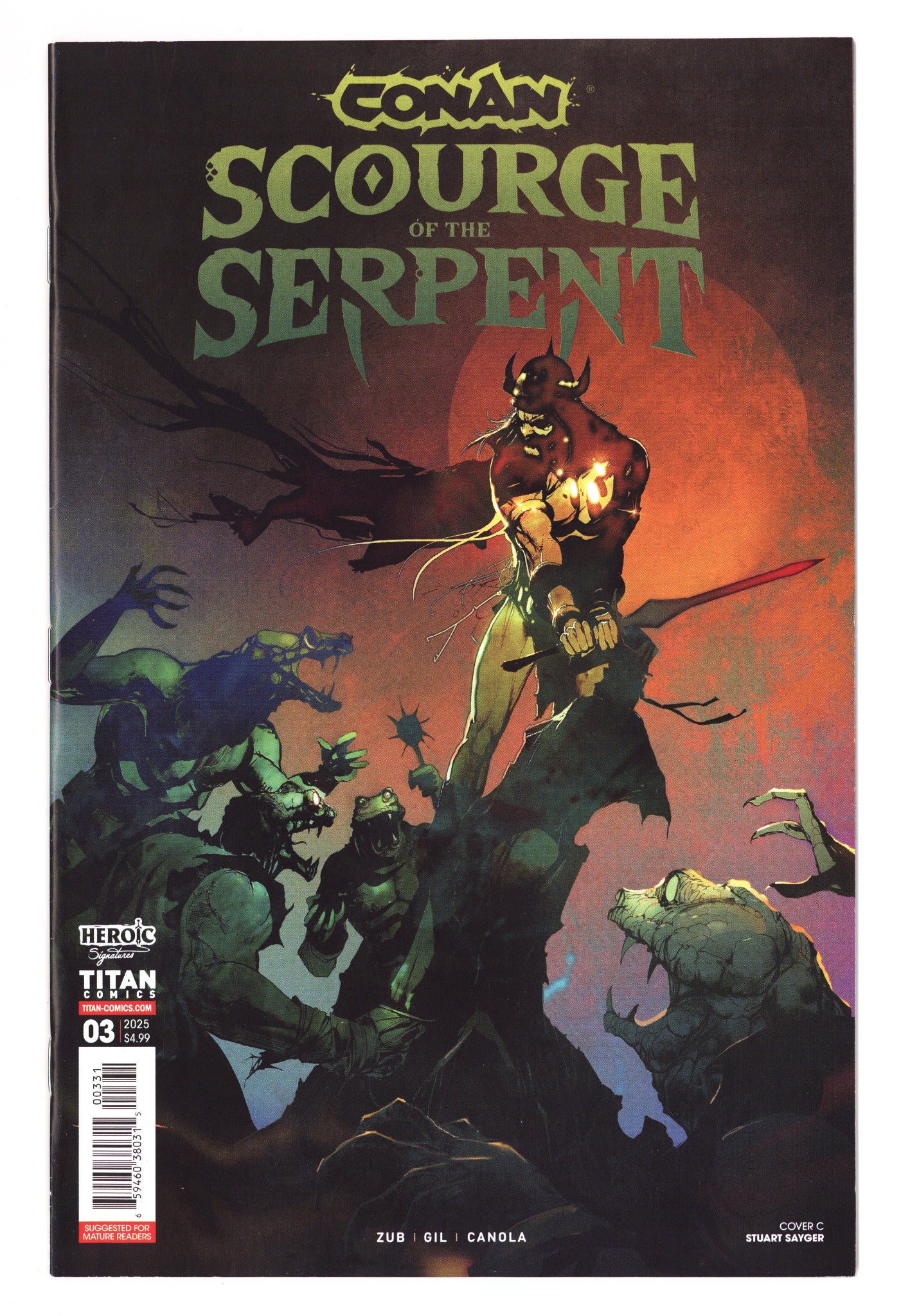 Conan The Barbarian Scourge Of The Serpent 3 Sayger Variant (2025)