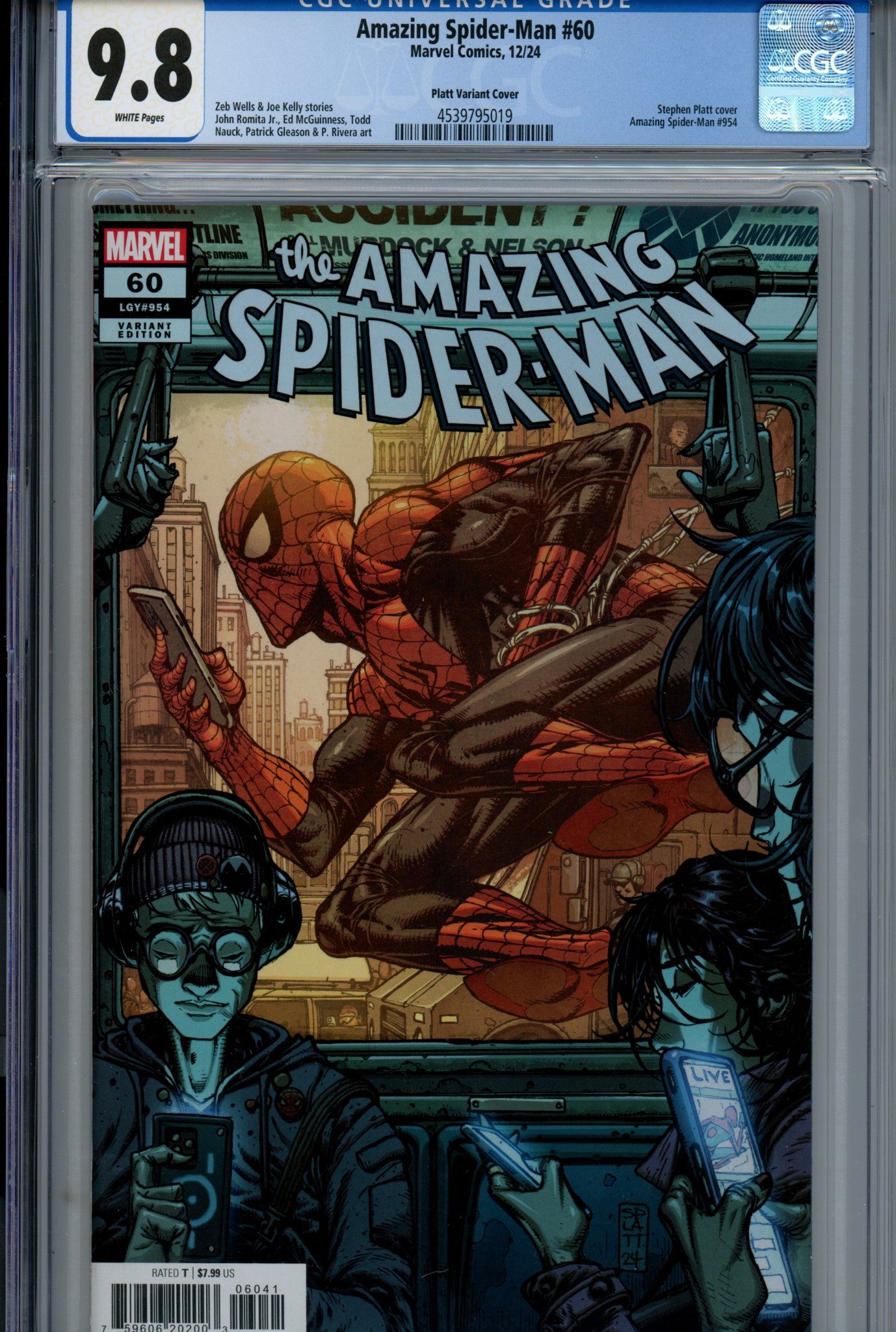 Amazing Spider-Man Vol 6 60 CGC 9.8 (NM/M) (2024) Platt Variant 