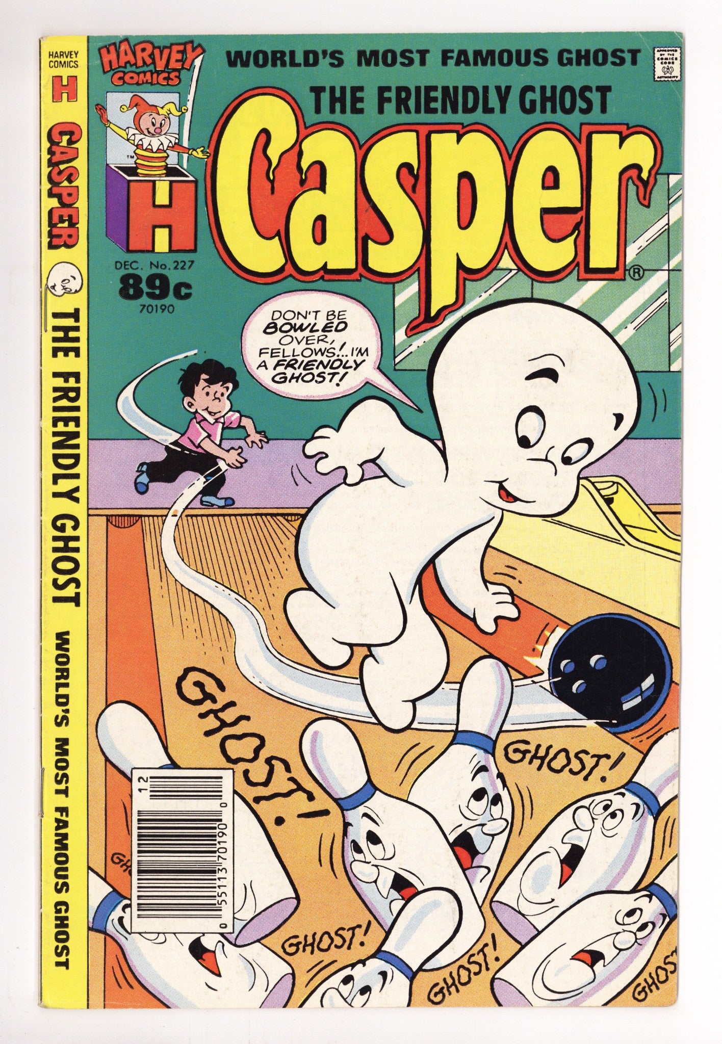 The Friendly Ghost, Casper 227 Mid Grade (1986) Canadian Price Variant 