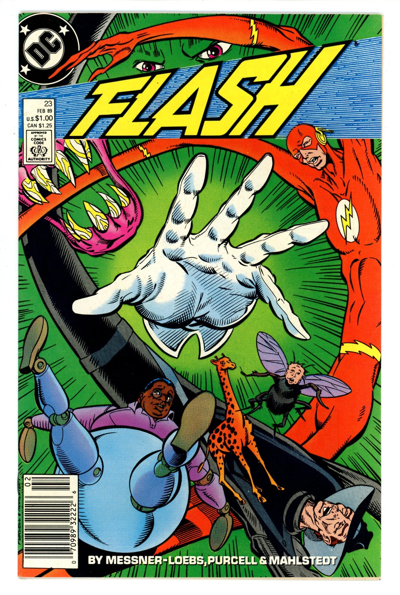 Flash Vol 2 23 Mid Grade (1989) Newsstand 