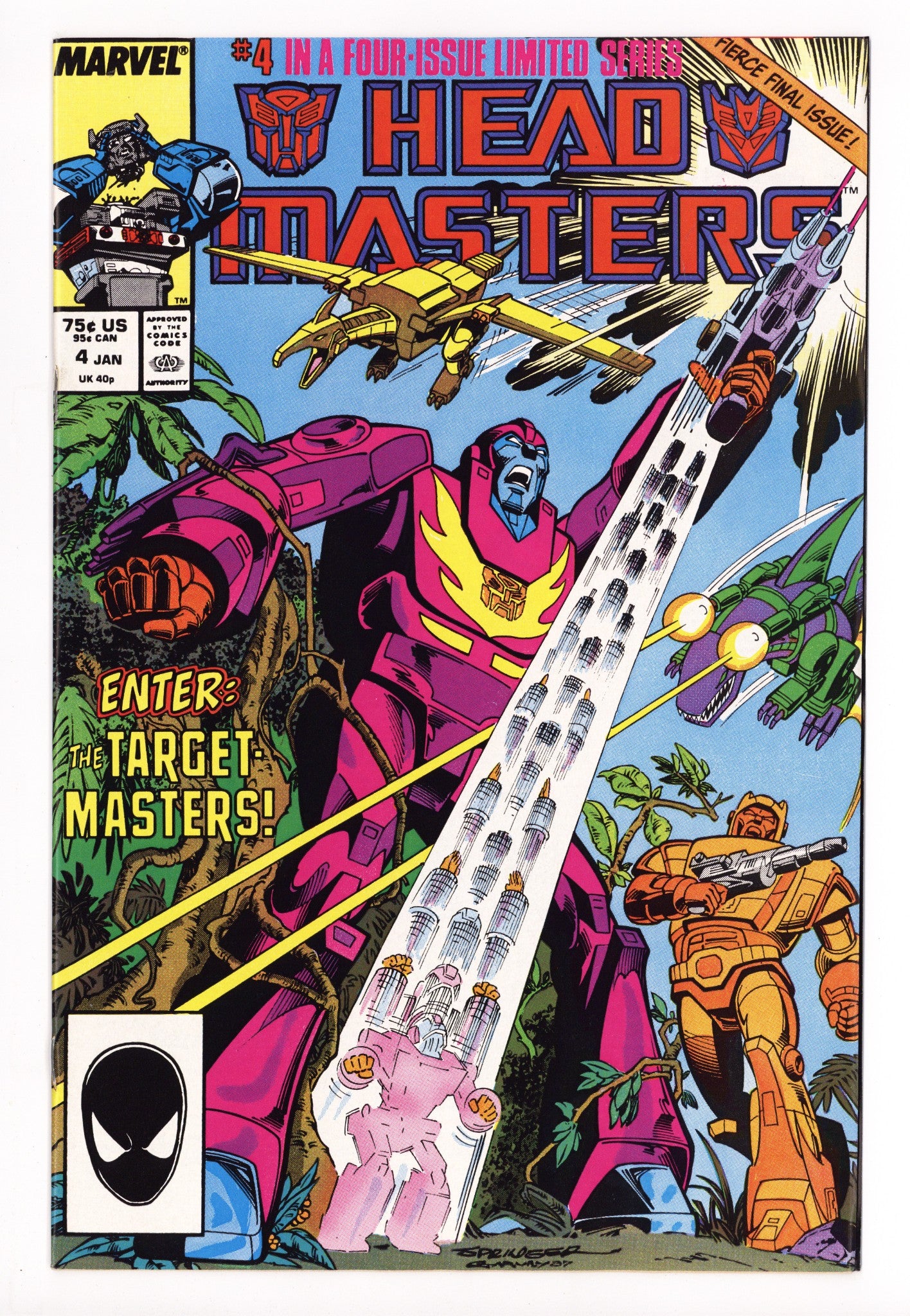 The Transformers: Headmasters 4 NM- (9.2) (1988) 