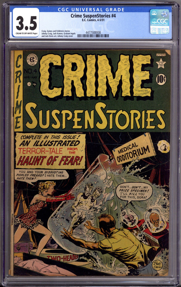 Crime SuspenStories Vol 1 4 CGC 3.5 (VG-) (1951)