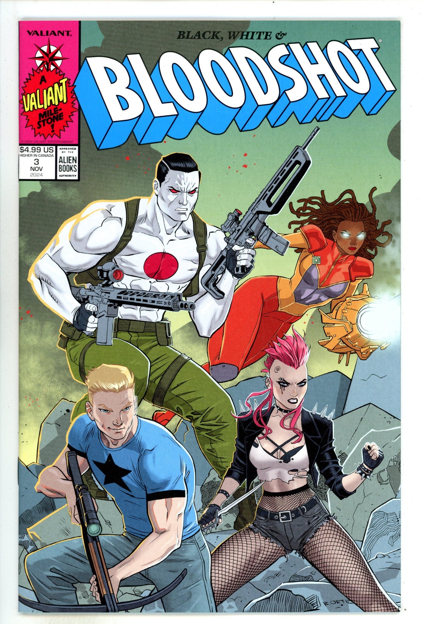 Black White & Bloodshot 3 Ortiz Connecting Variant (2024)