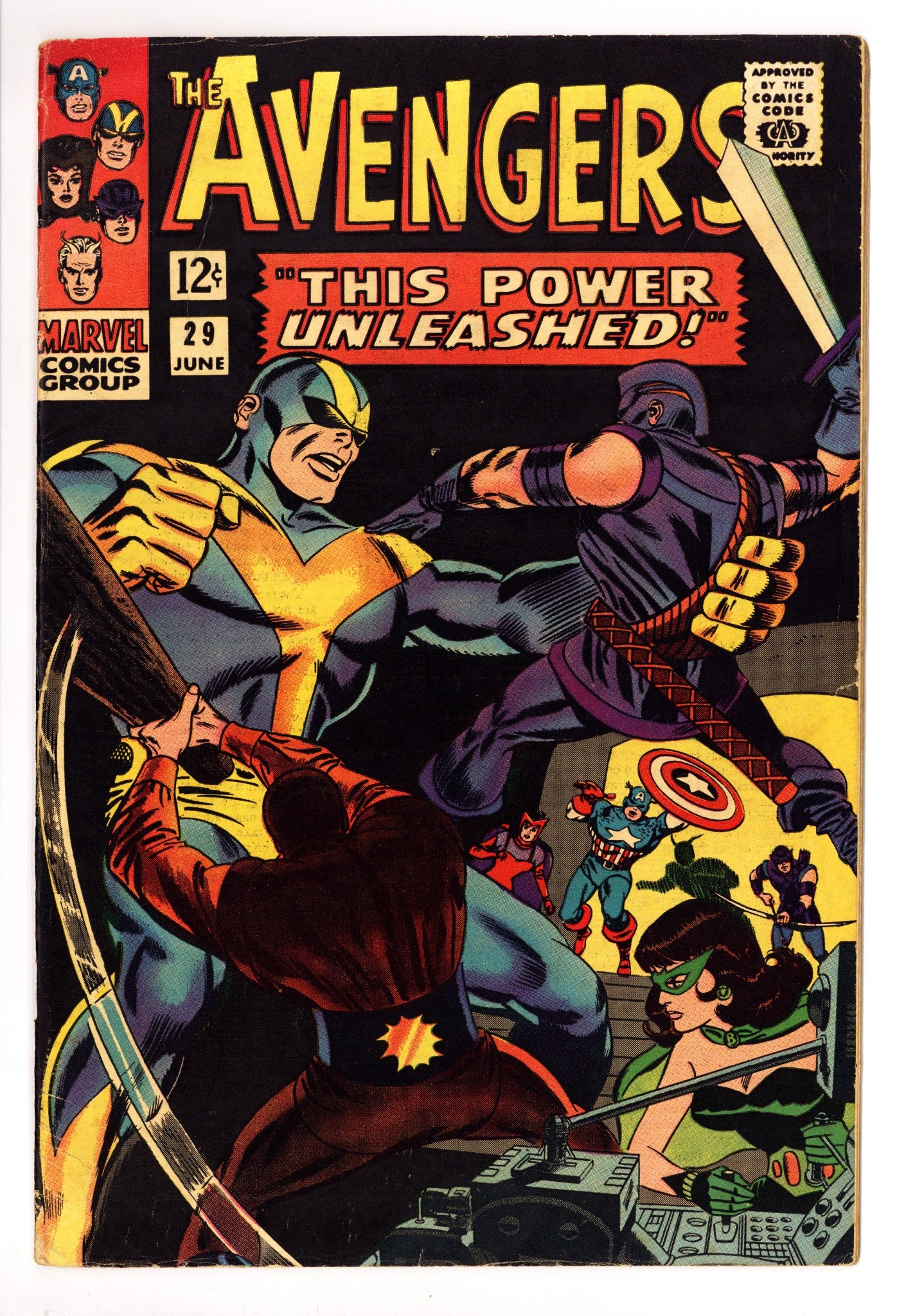 The Avengers Vol 1 29 FN- (5.5) Colour Touch (1966) 