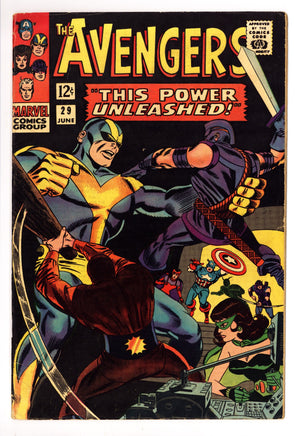 The Avengers Vol 1 29 FN- (5.5) Colour Touch (1966)