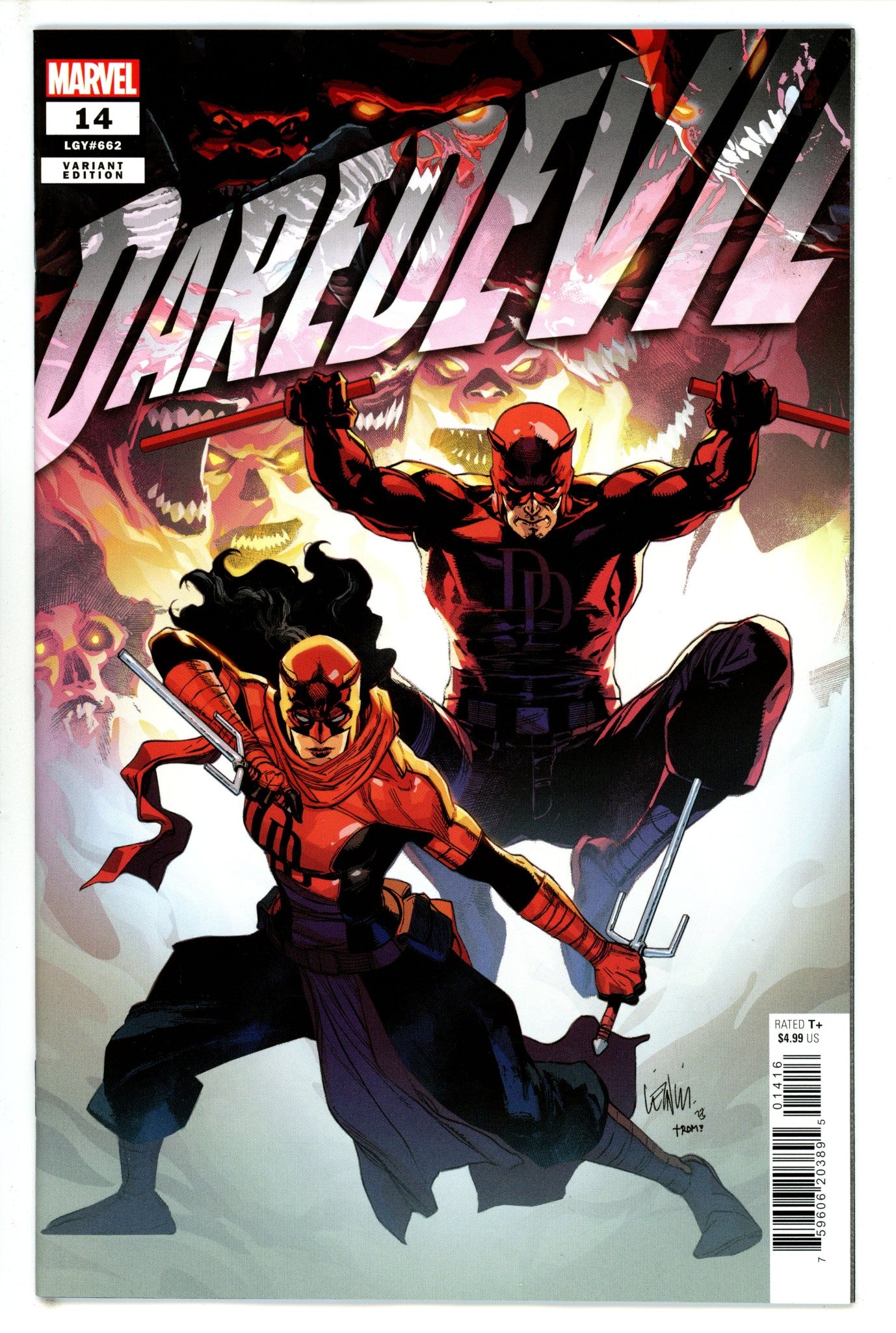 Daredevil Vol 7 14 Yu Incentive Variant VF/NM (2023)