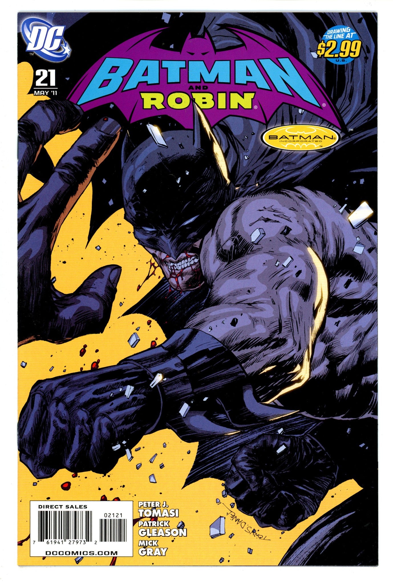 Batman and Robin Vol 1 21 High Grade (2011) Daniel Incentive Variant