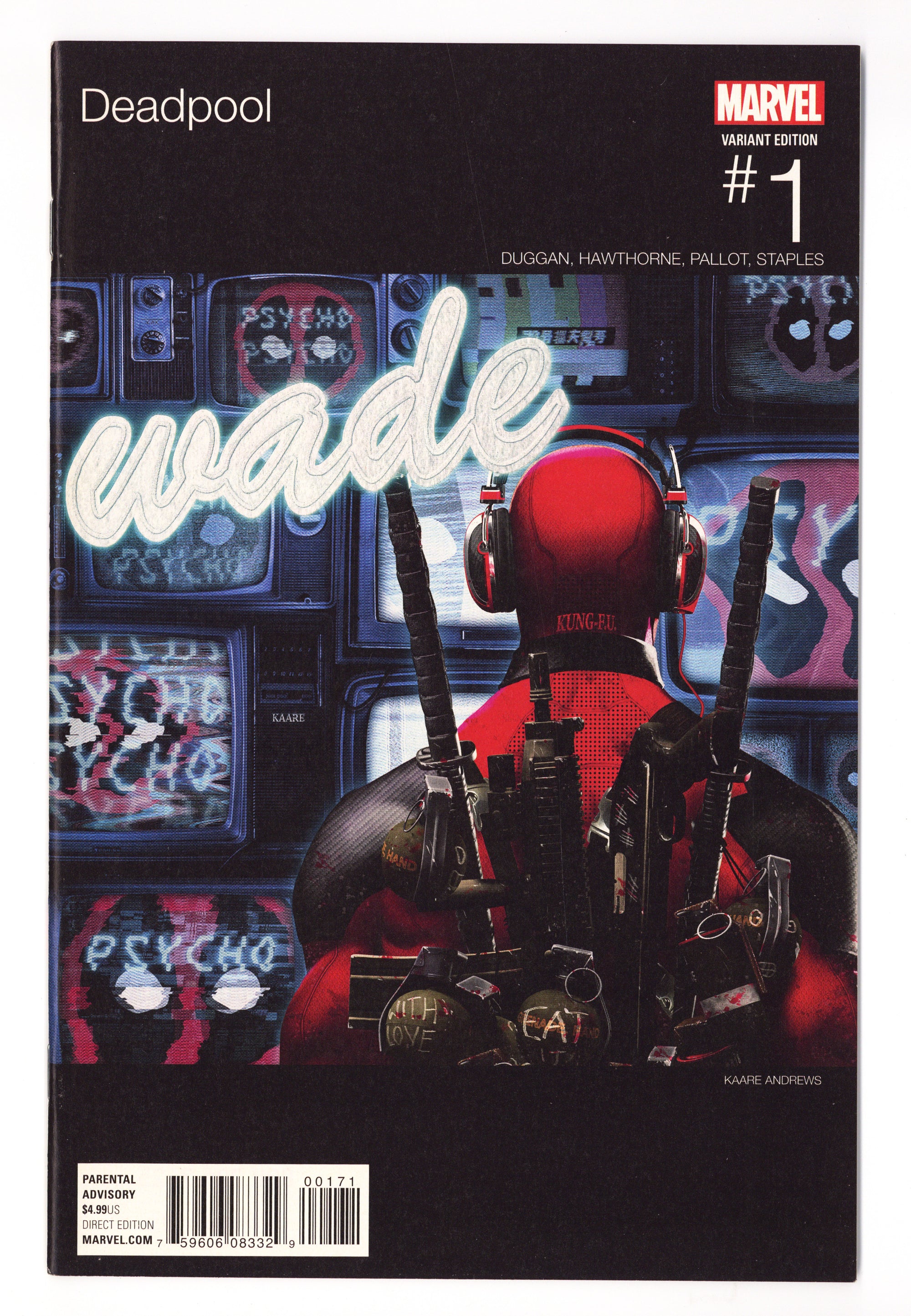 Deadpool Vol 5 1  VF/NM (9.0)   (2016) Andrews Hip-Hop   Variant  