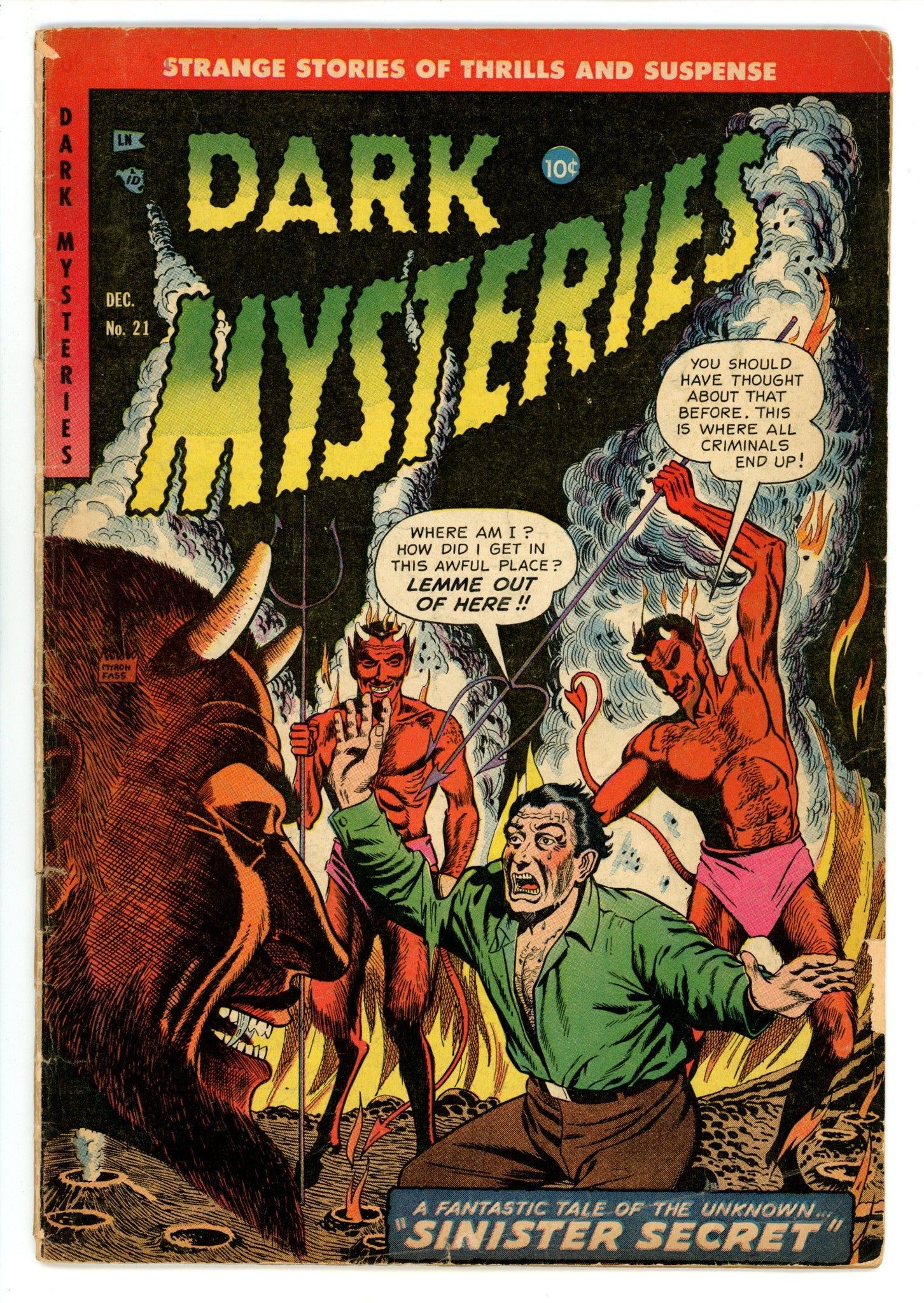 Dark Mysteries 21 VG+ (4.5) (1954) 