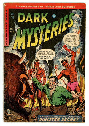 Dark Mysteries 21 VG+ (4.5) (1954) 