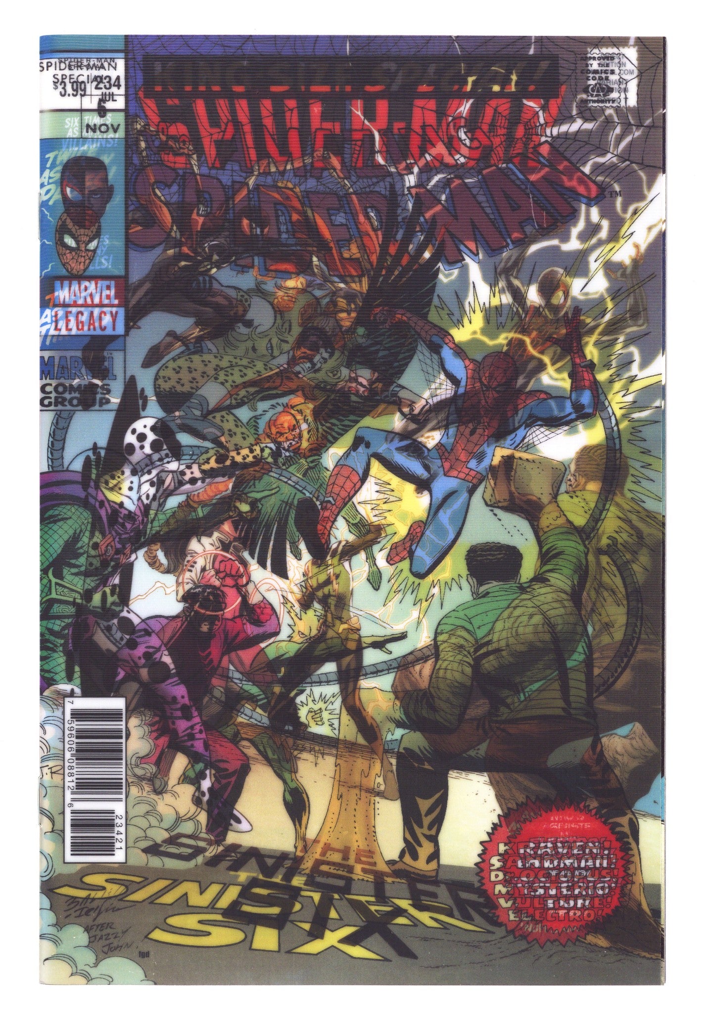 Spider-Man Vol 2 234 High Grade (2018) Bagley Lenticular Variant 