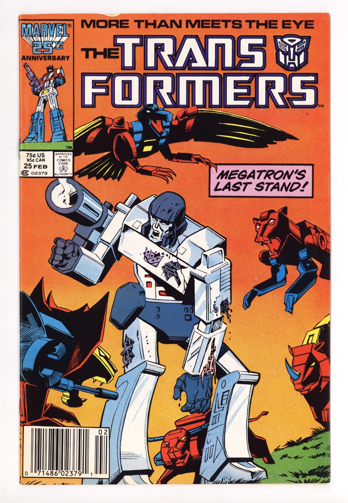 The Transformers 25 Mid Grade (1987) Newsstand 