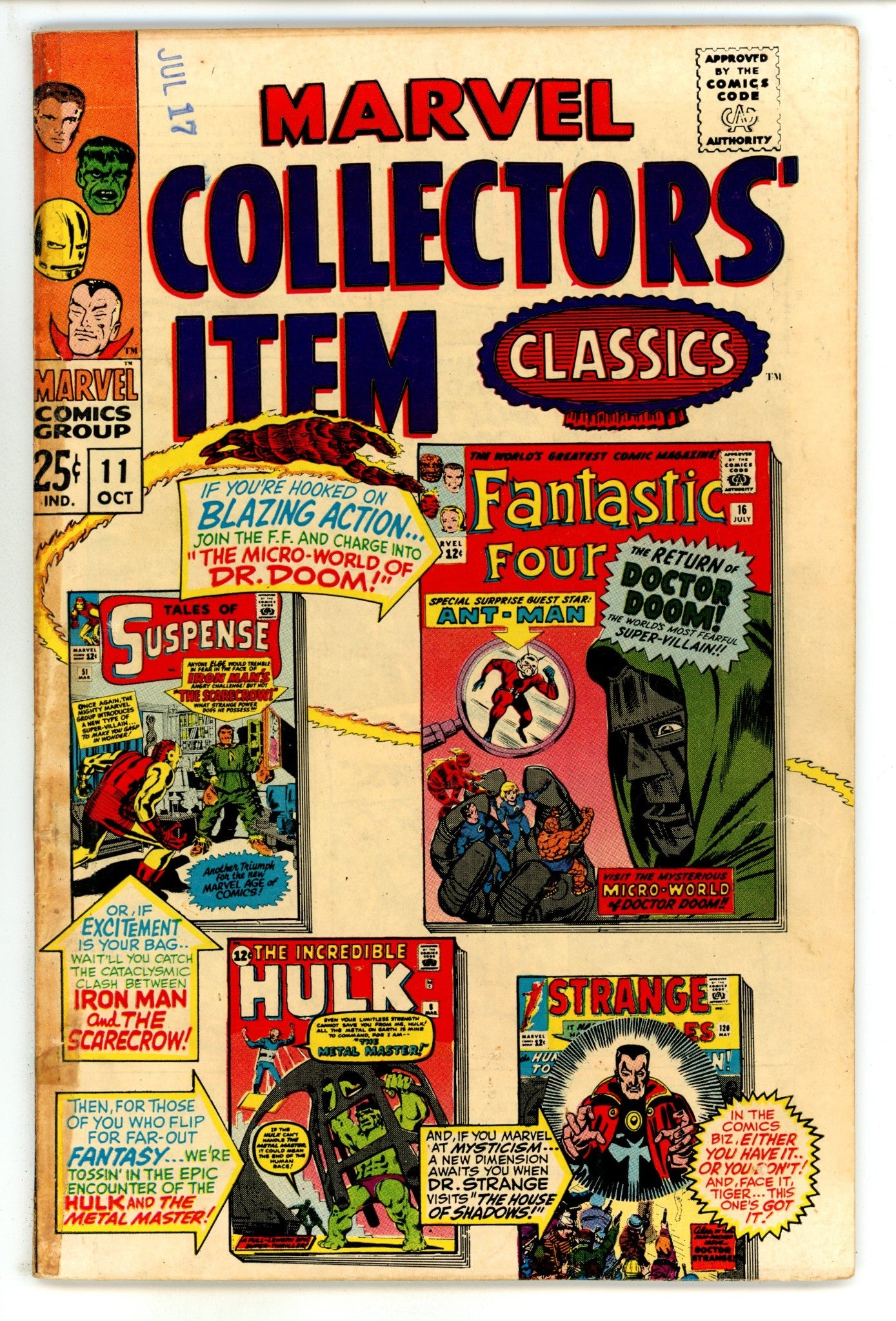 Marvel Collectors' Item Classics 11 VG/FN (5.0) (1967) 