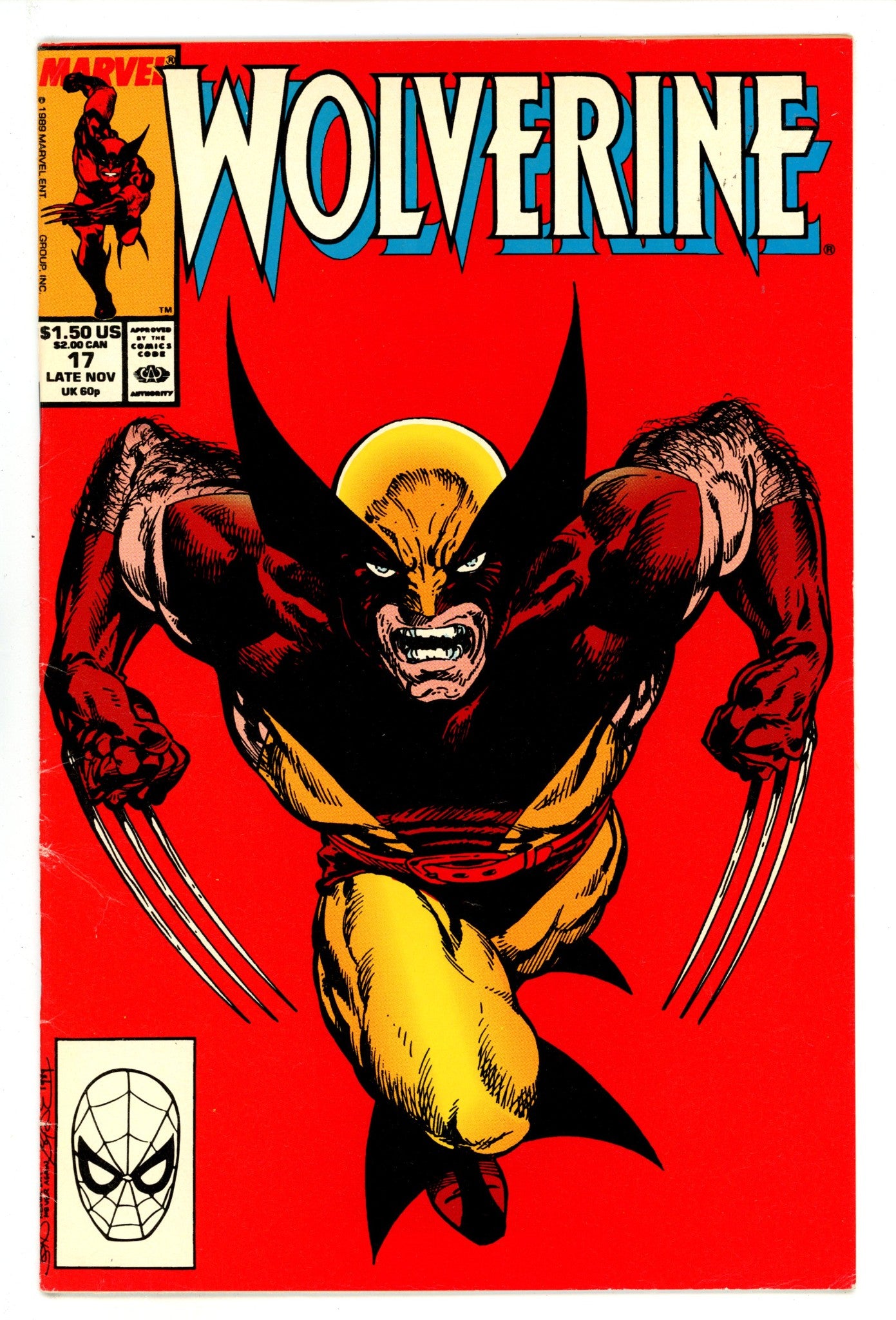 Wolverine Vol 2 17 Low Grade (1989) 