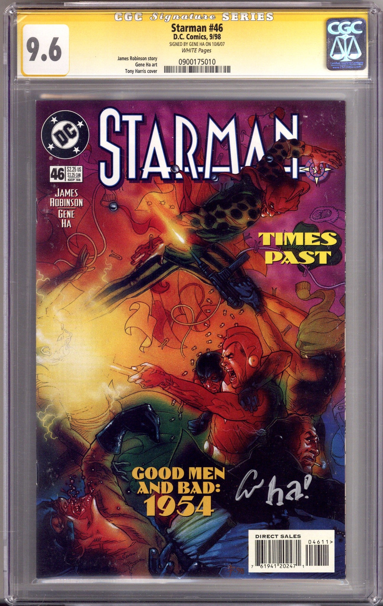 Starman Vol 2 46 CGC 9.6 (NM+)   (1998)        Signed x1 Cover Gene Ha 