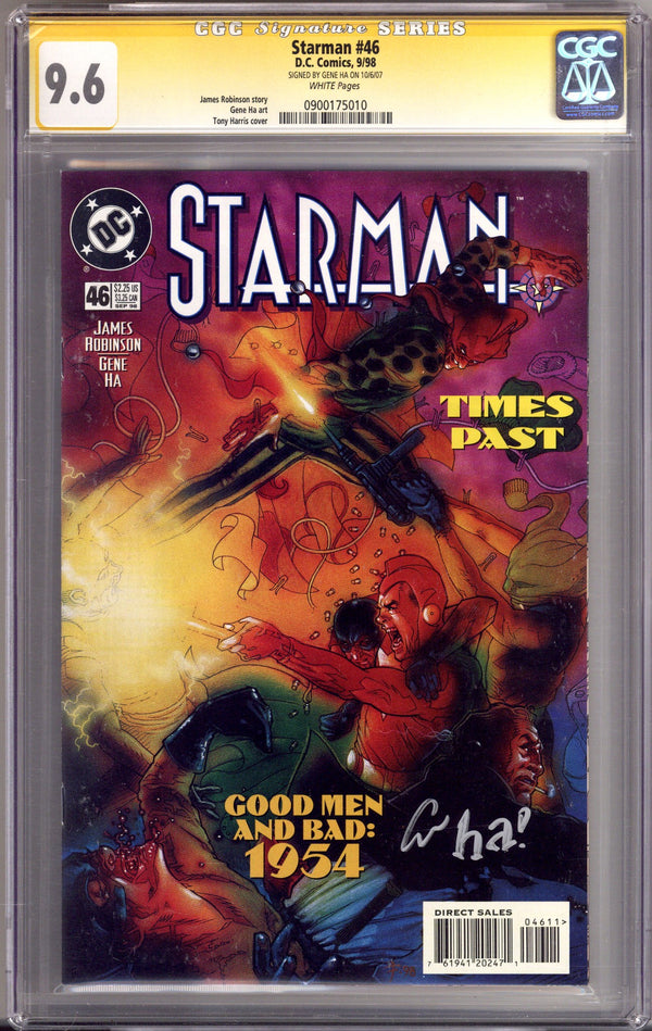 Starman Vol 2 46 CGC 9.6 (NM+) (1998) Signed x1 Cover Gene Ha