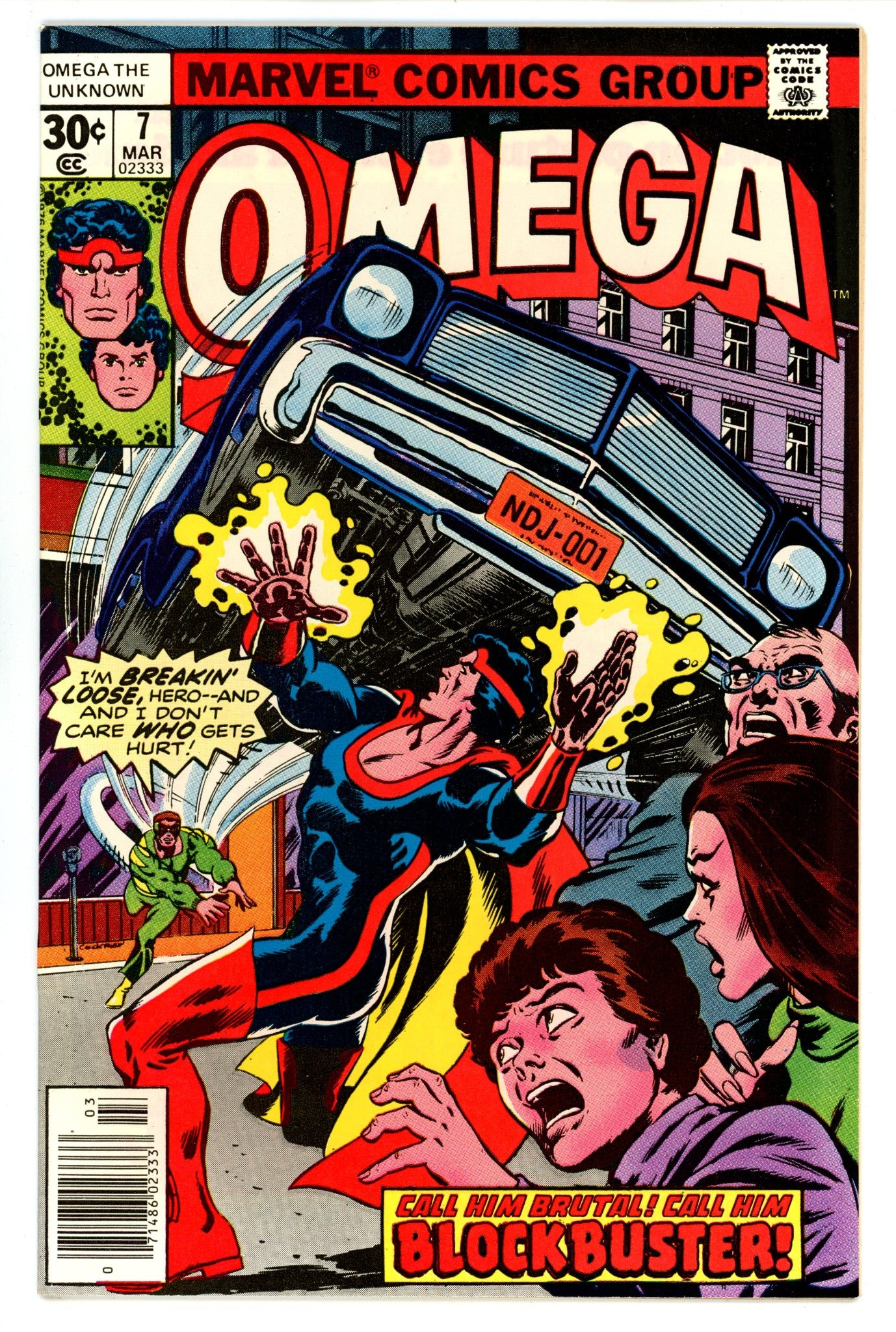 Omega the Unknown Vol 1 7 NM (9.4) (1977) 
