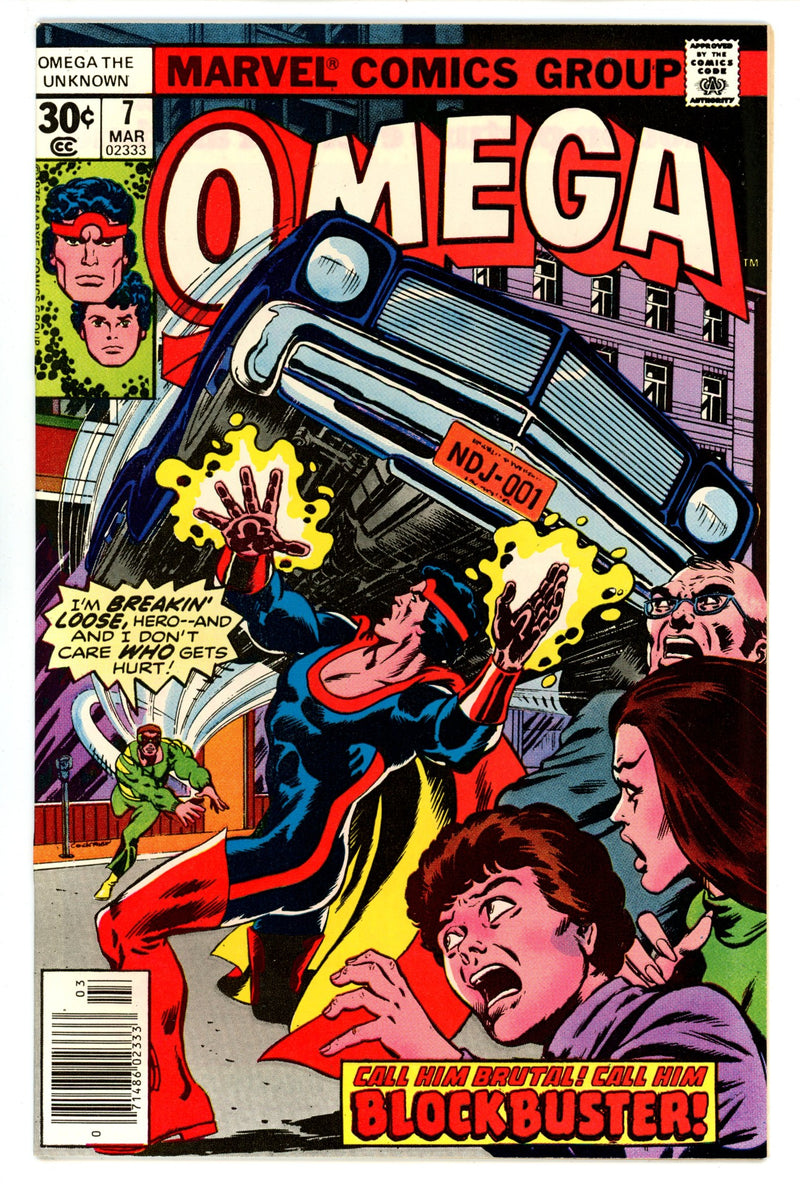 Omega the Unknown Vol 1 7 NM (9.4) (1977) 
