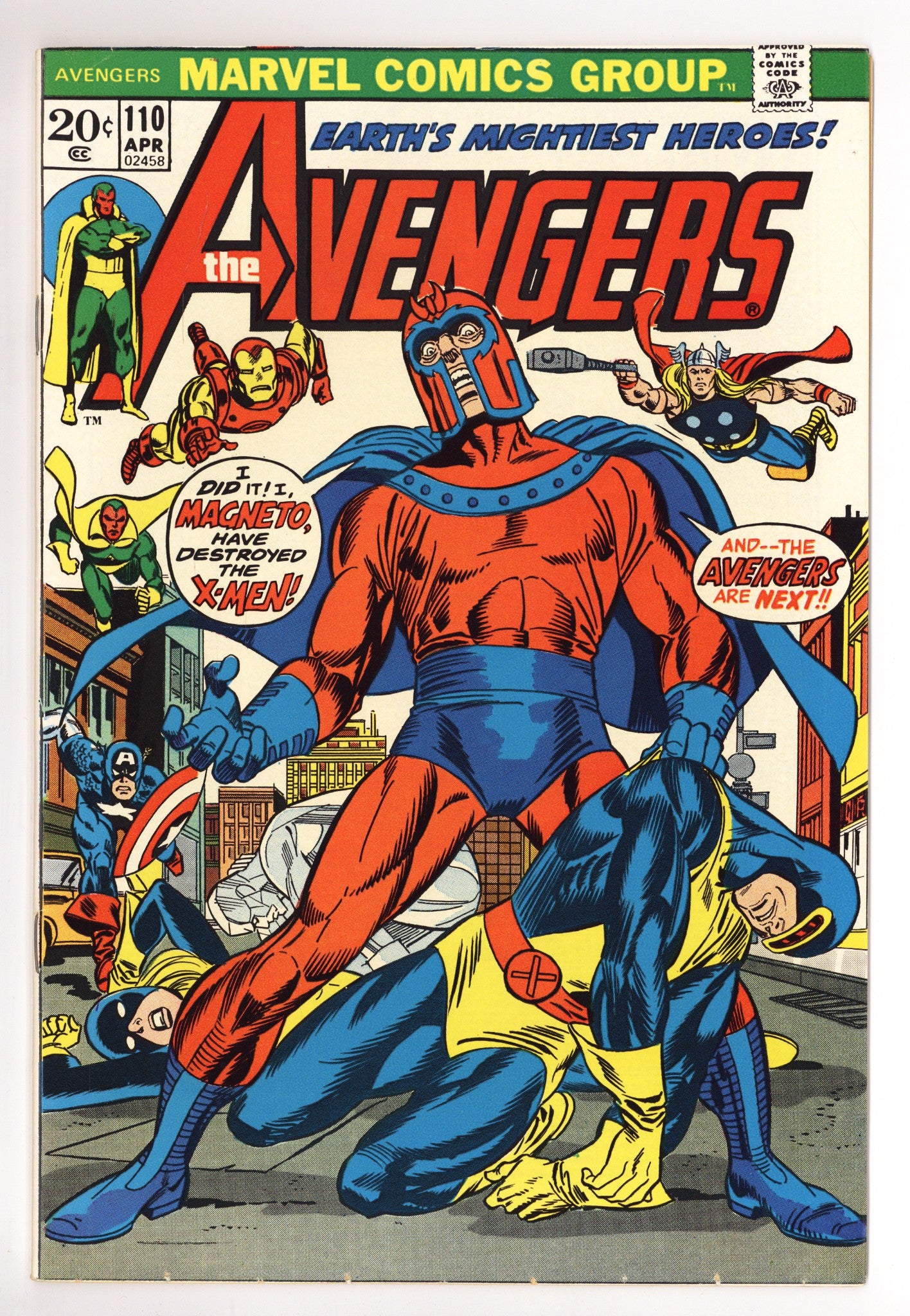 The Avengers Vol 1 110 FN+ (6.5) (1973) 