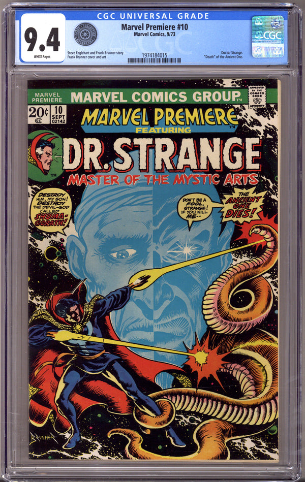 Marvel Premiere 10 CGC 9.4 (NM) Oregon Coast Collection (1973)