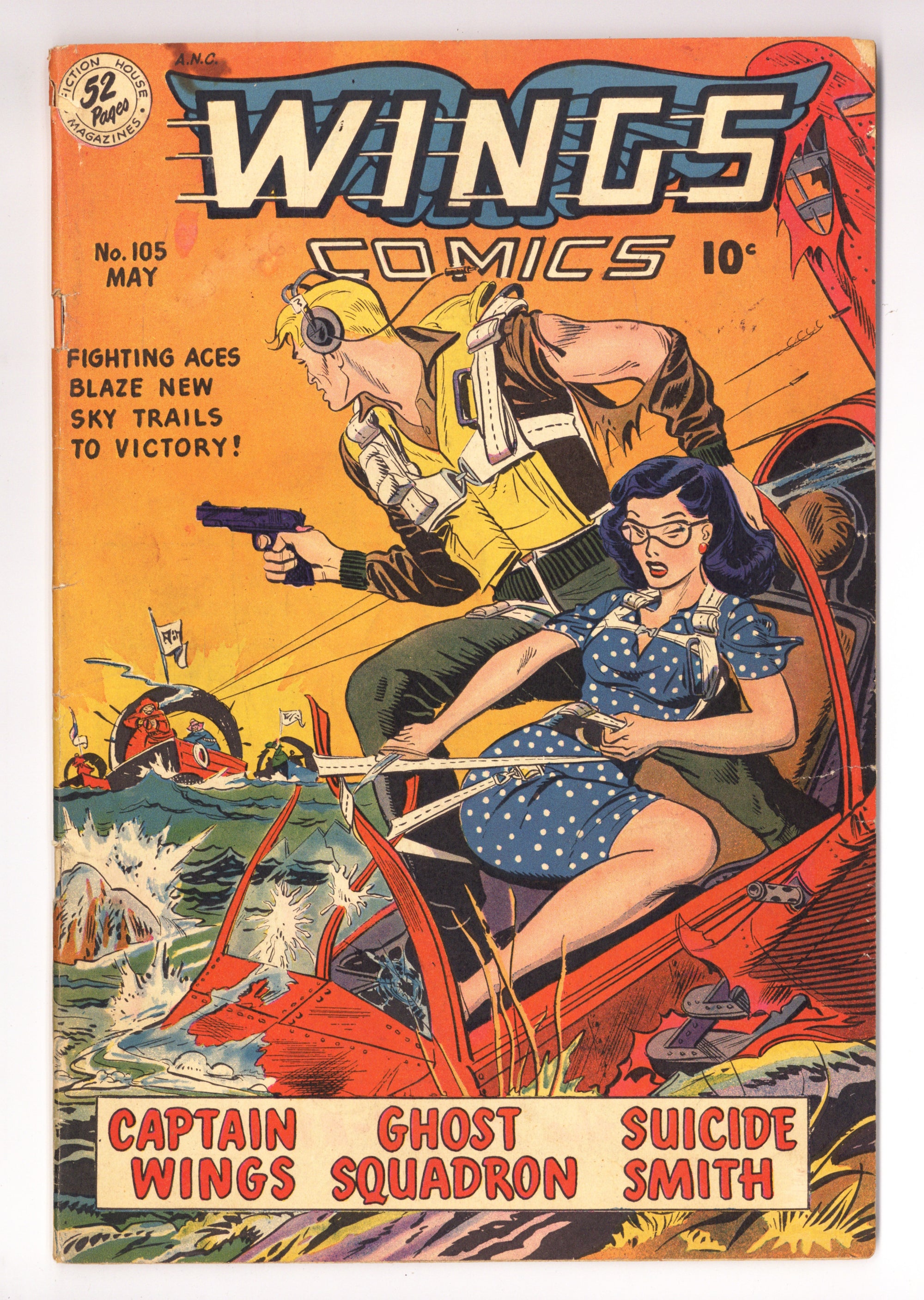 Wings Comics 105 VG- (3.5) (1949) 
