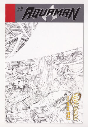 Aquaman Vol 7 6 High Grade (2012) Sketch Ivan Reis Wraparound Sketch Cover