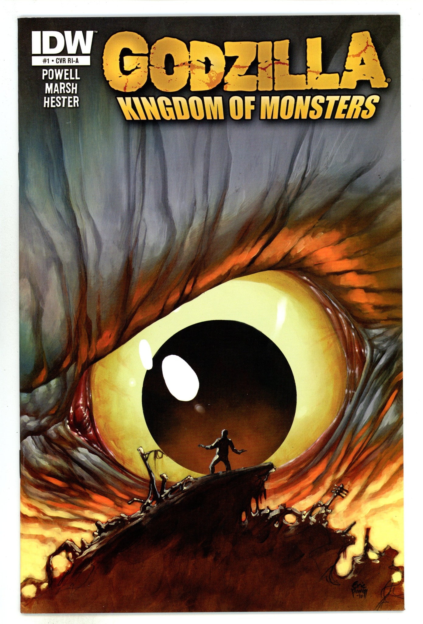 Godzilla: Kingdom of Monsters 1 VF- (7.5) (2011) Powell Incentive Variant 