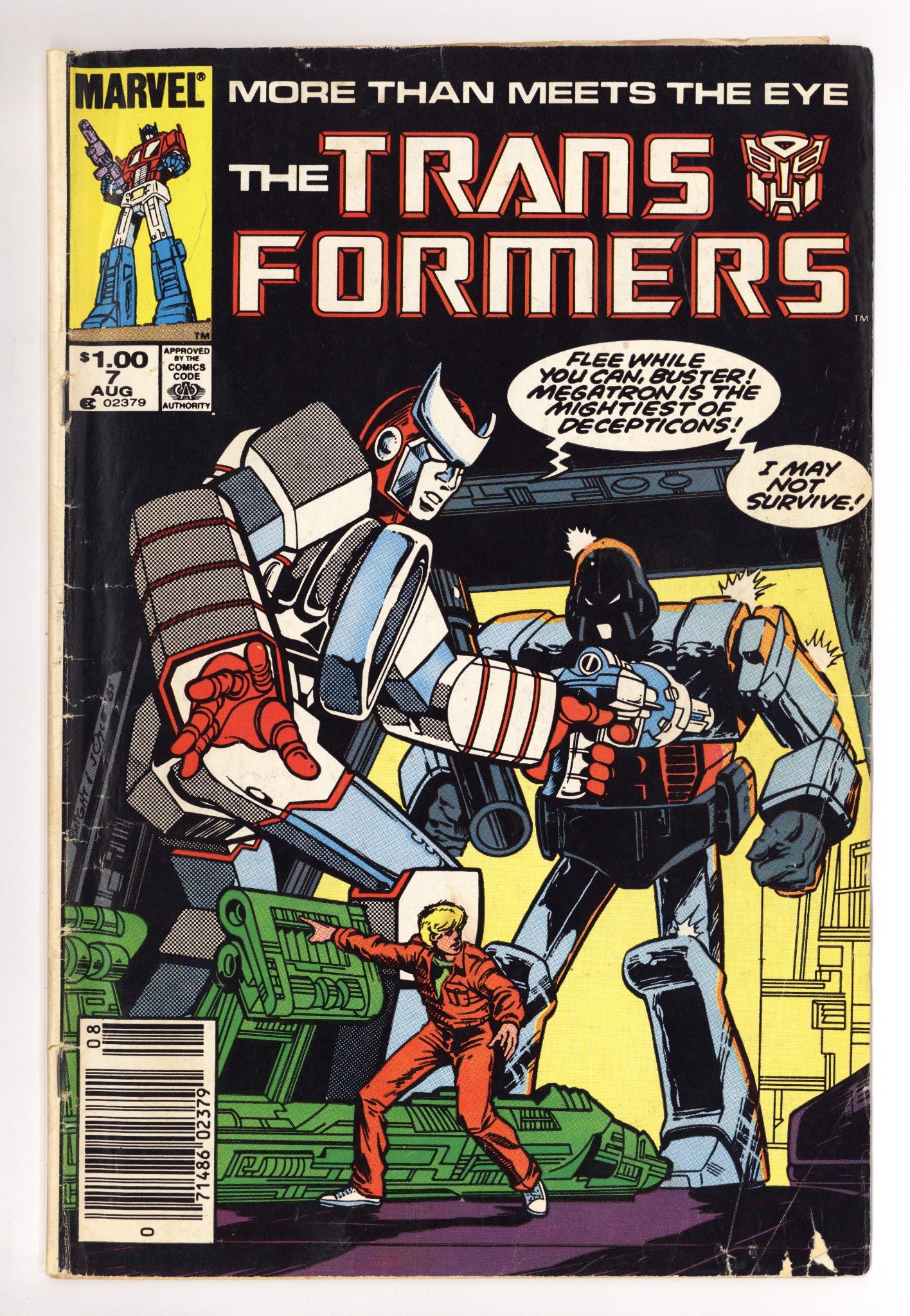 The Transformers 7 Very Low Grade (1985) Canadian Price Variant 