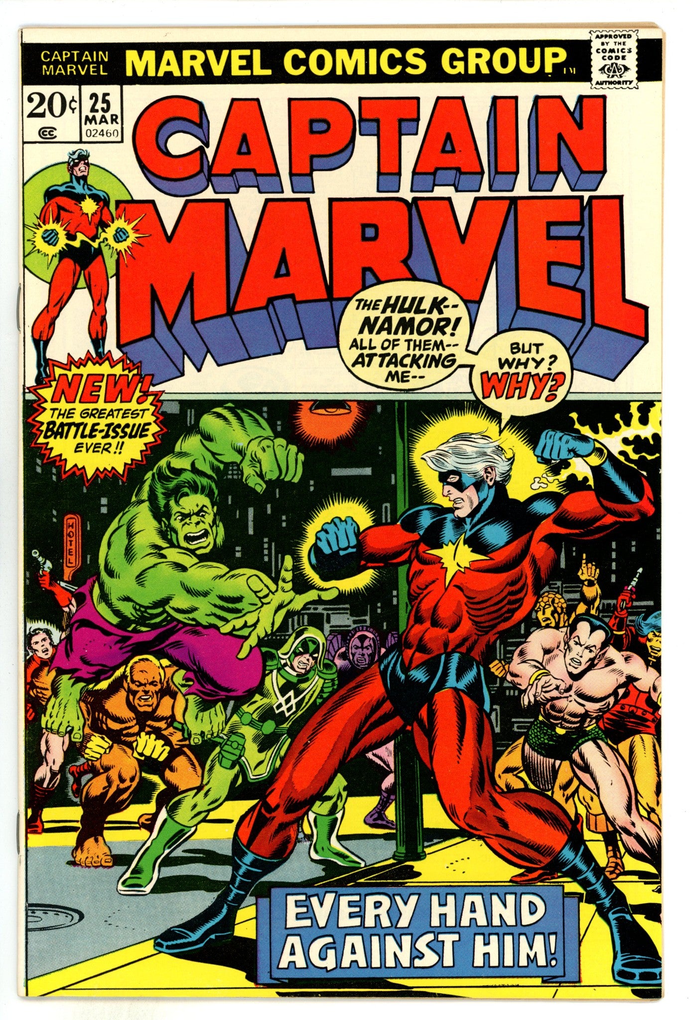 Captain Marvel Vol 1 25 VF+ (8.5) (1973) 