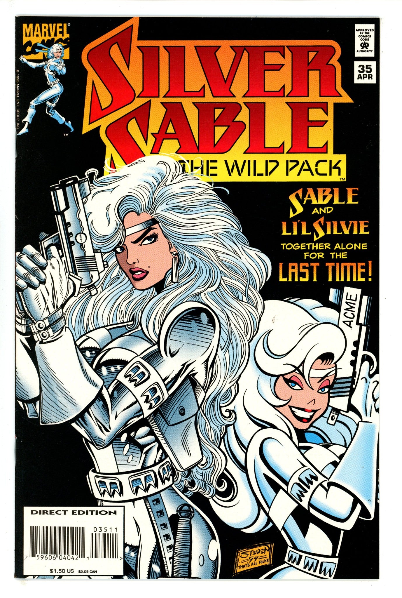 Silver Sable and the Wild Pack 35 NM- (1995)