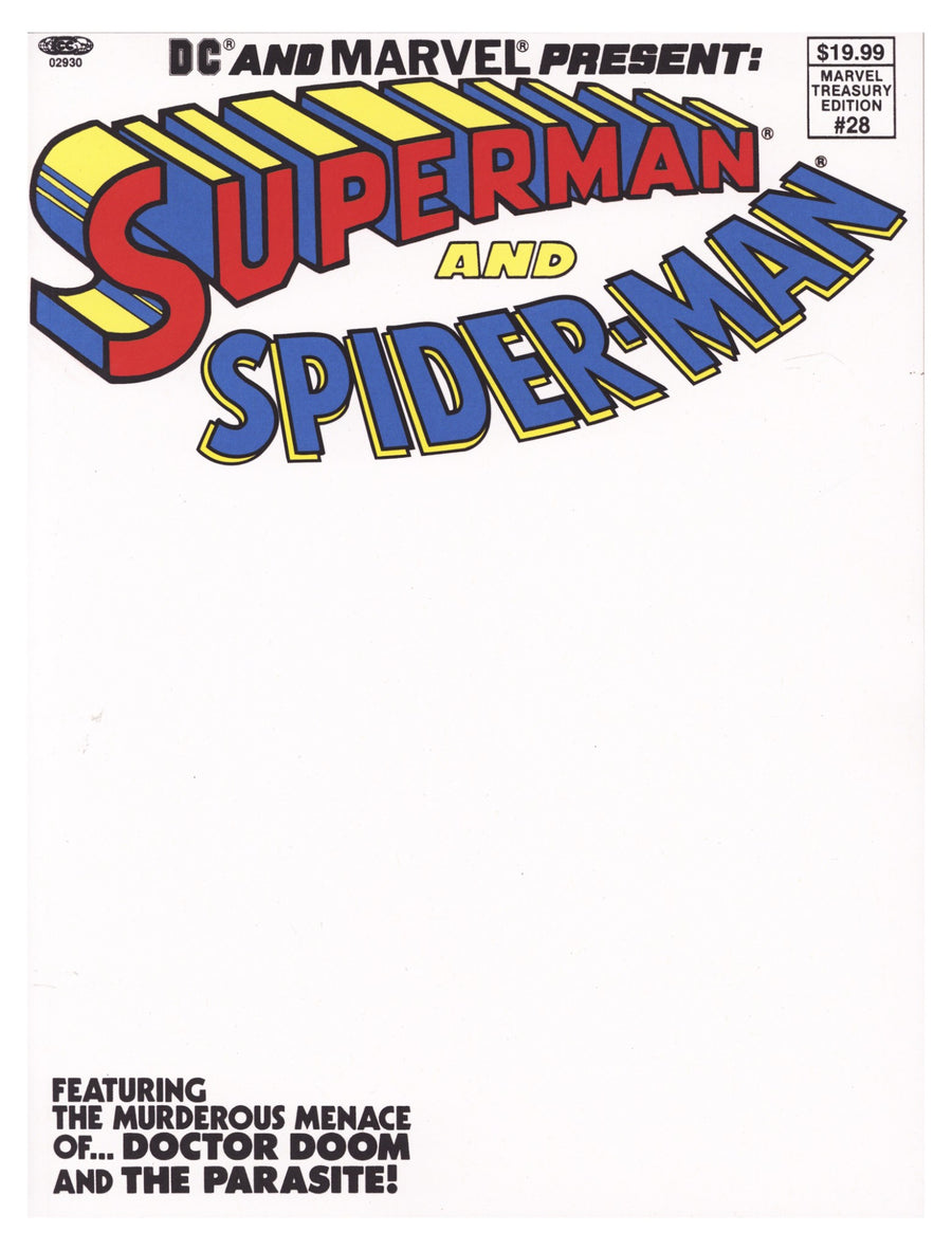 DC And Marvel Present Superman And Spider-Man 28 Facsimile Blank Variant (2026)