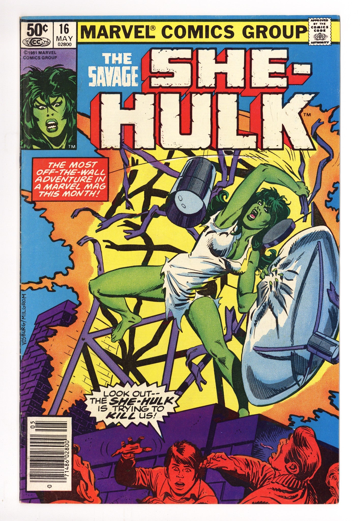 The Savage She-Hulk 16 Low Grade (1981) Newsstand 