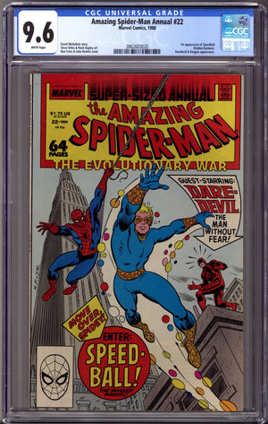 The Amazing Spider-Man Annual Vol 4 22 CGC 9.6 (NM+) (1988)