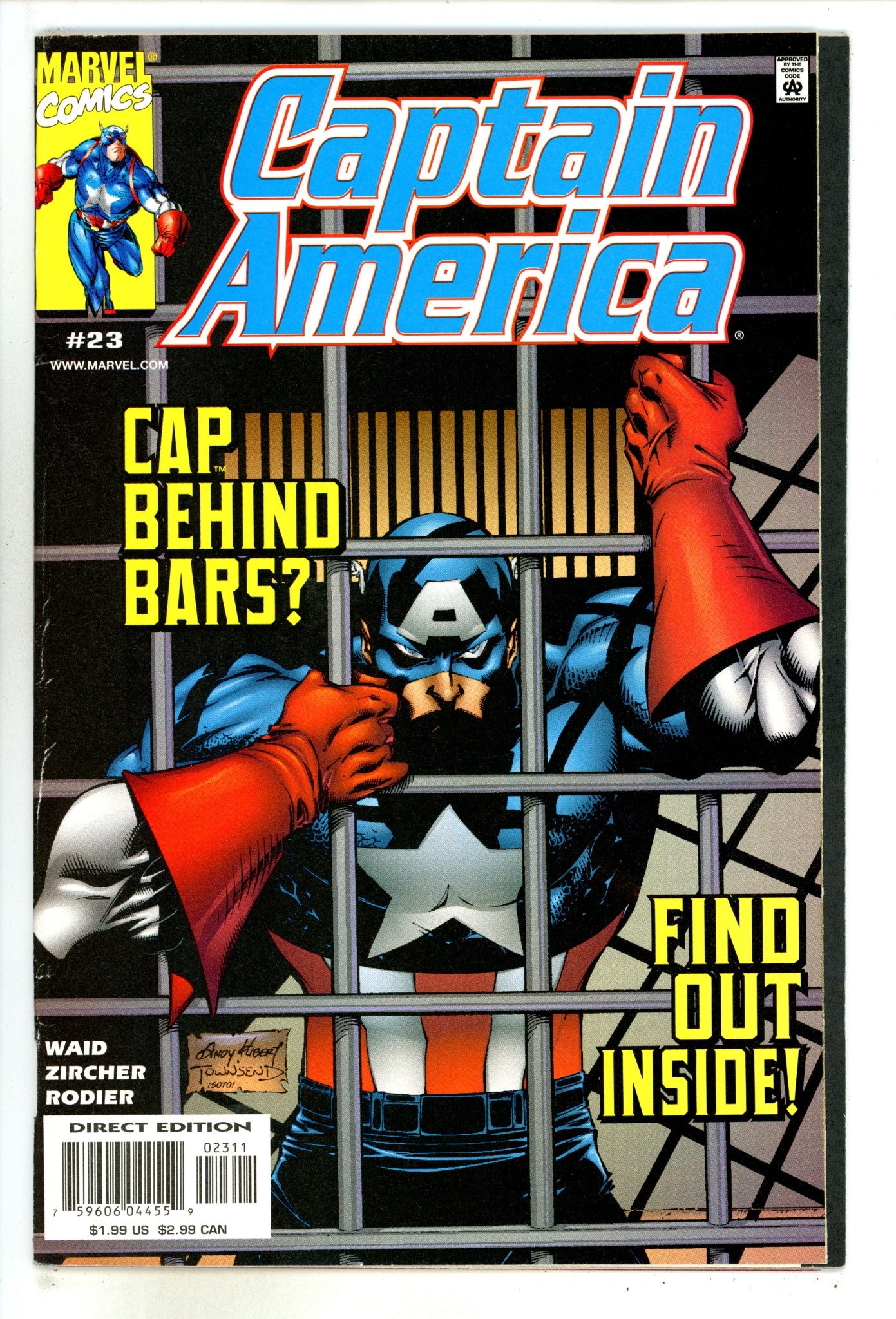 Captain America Vol 3 23 Mid Grade (1999) 