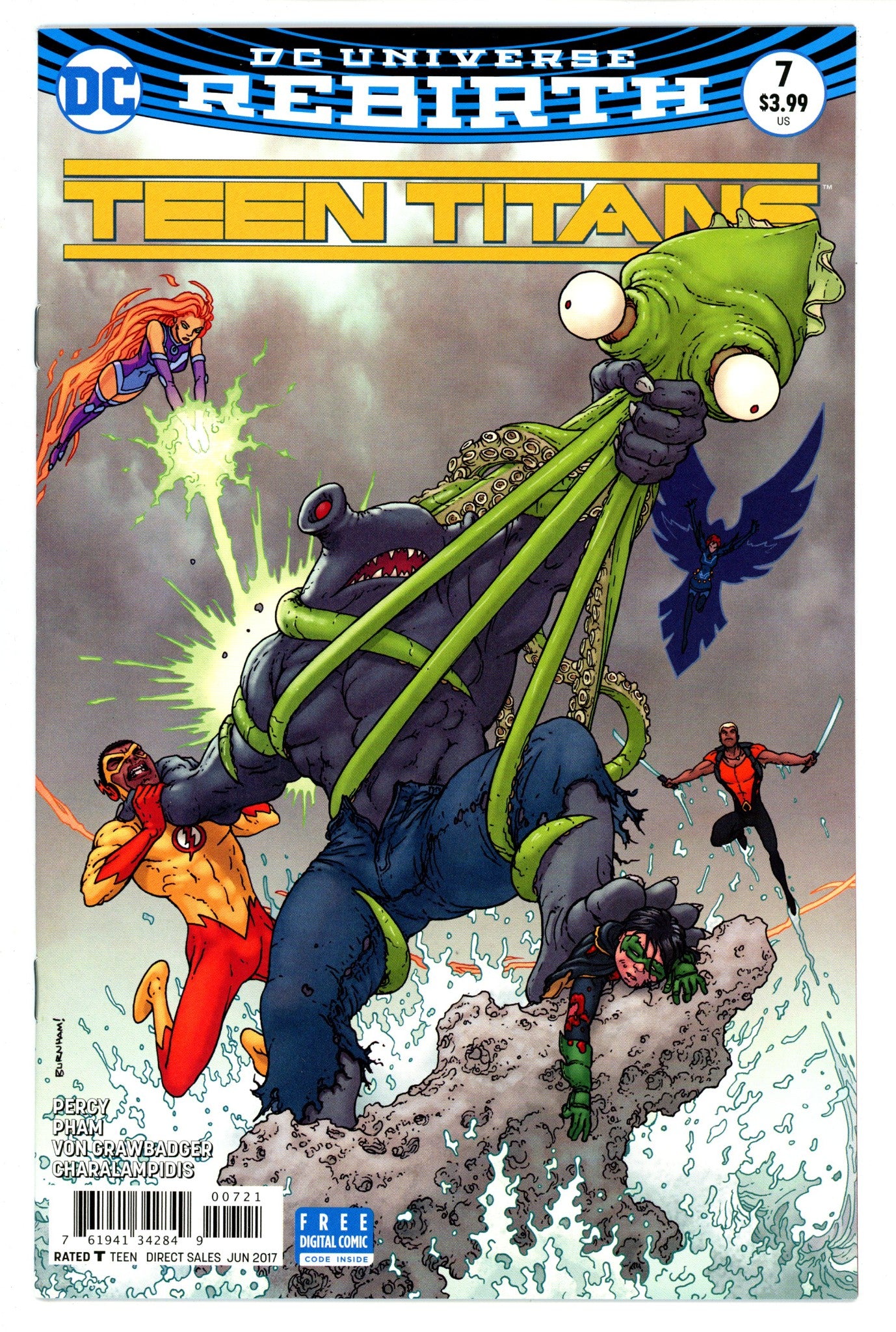 Teen Titans Vol 6 7 High Grade (2017) Burnham Variant 