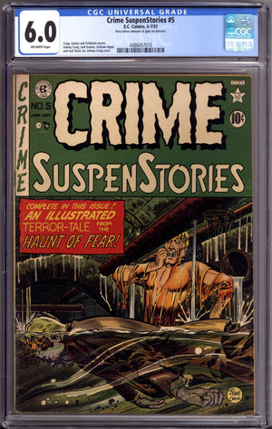 Crime SuspenStories Vol 1 5 CGC 6.0 (FN) (1951)
