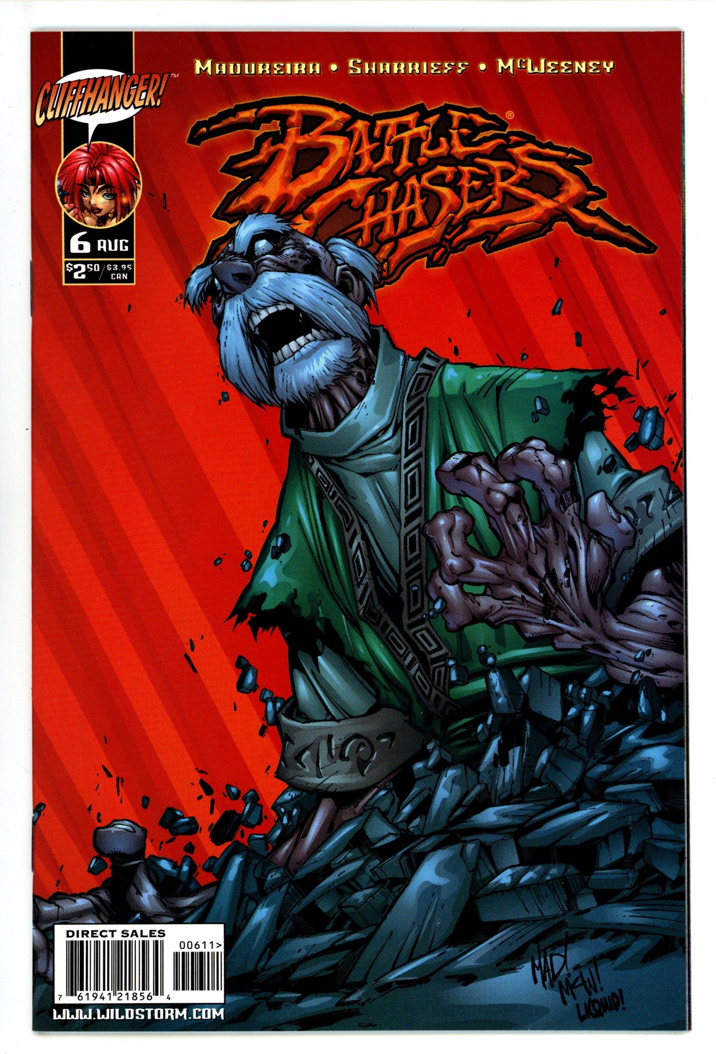 Battle Chasers 6 NM- (9.2) (1999) 