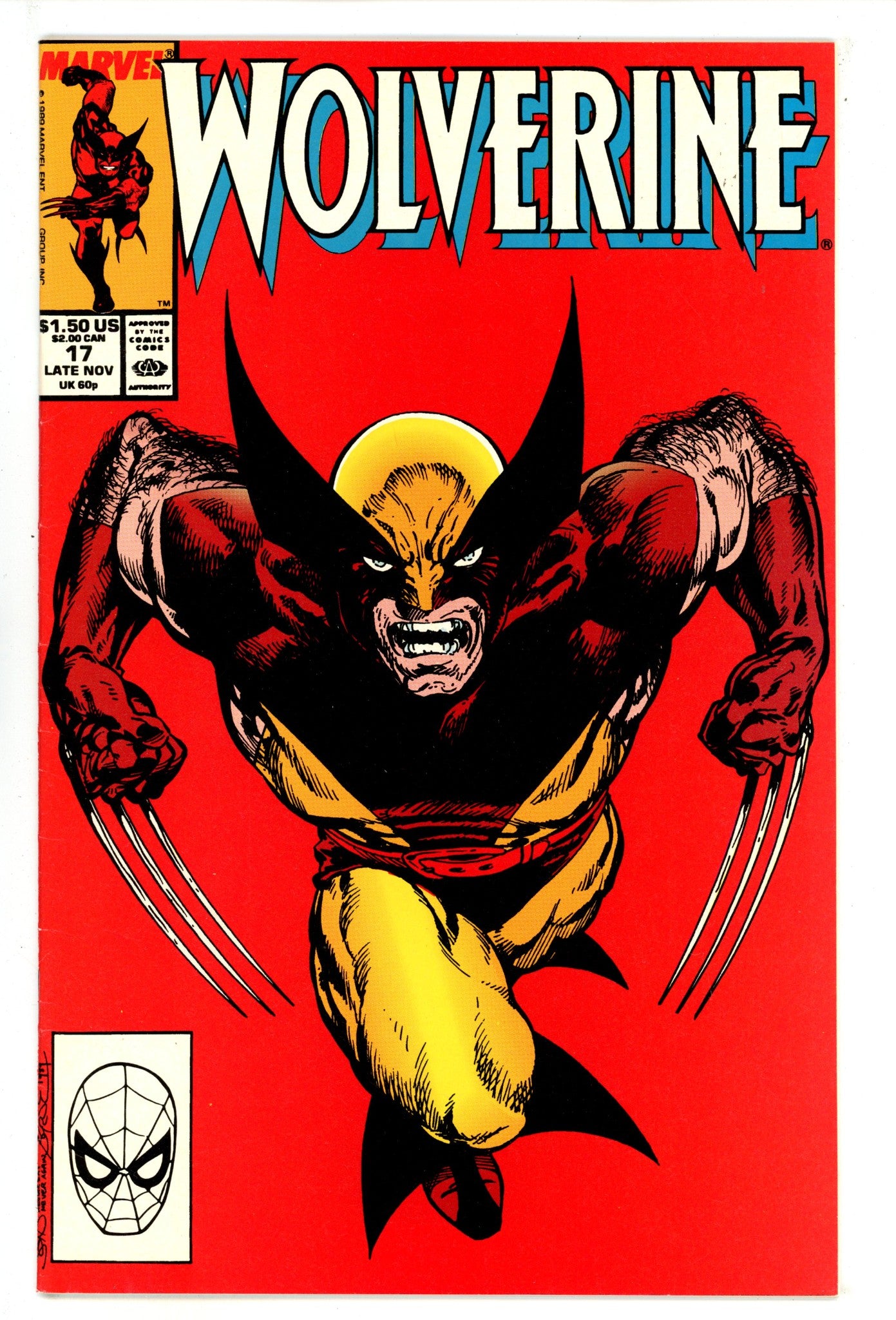 Wolverine Vol 2 17 Mid Grade (1989) 