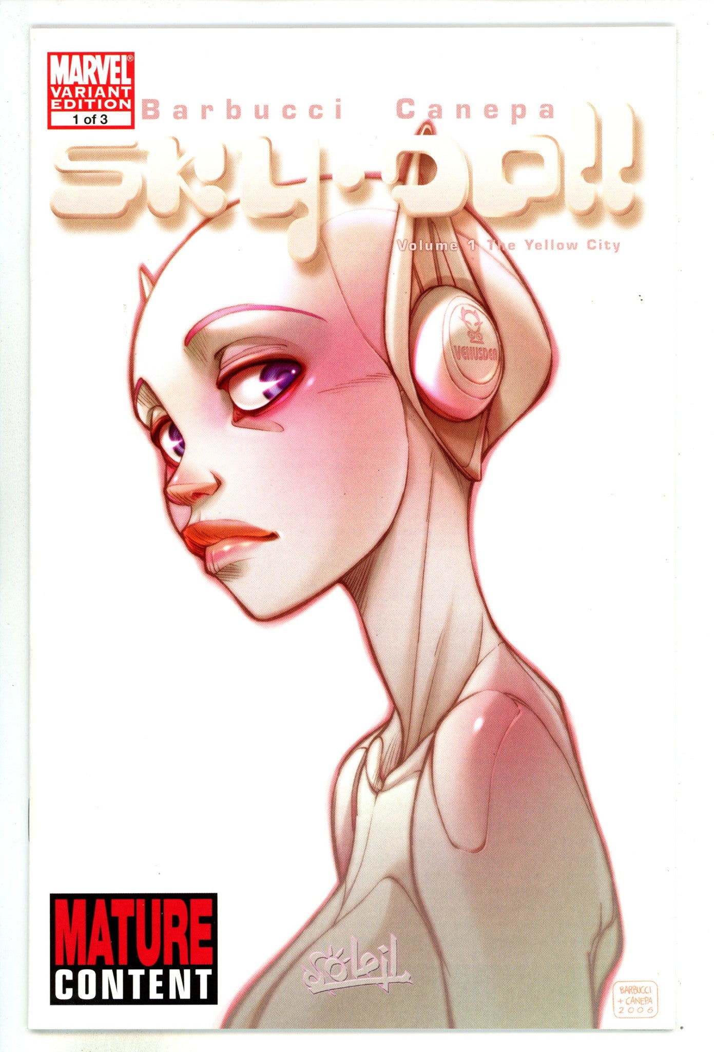 Sky Doll   1  VF/NM (9.0)   (2008) Barbucci     Variant  