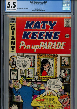 Katy Keene Pinup Parade 6 CGC 5.5 (FN-) Mis-labelled as Annual #6 (1959) Canadian Price Variant 