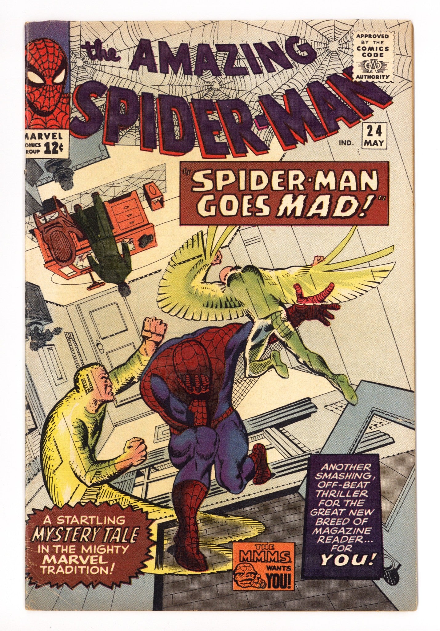 The Amazing Spider-Man Vol 1 24 FN- (5.5) (1965) 