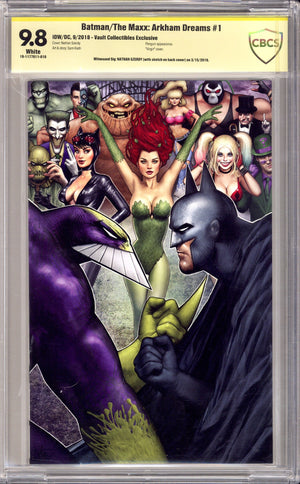 Batman / The Maxx: Arkham Dreams 1 CBCS 9.8 (NM/M) (2018) Szerdy Virgin Exclusive Variant Signed / Remarked x1 Back Cover Nathan Szerdy