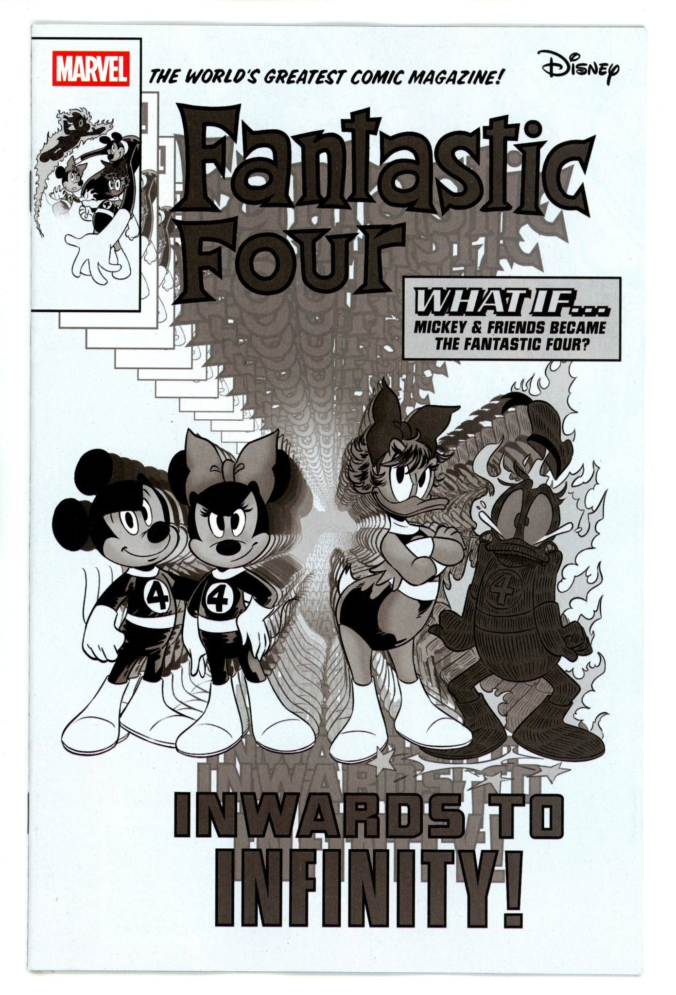 Fantastic Four Vol 7 33 Lomurno B&W Incentive Variant NM (2025)