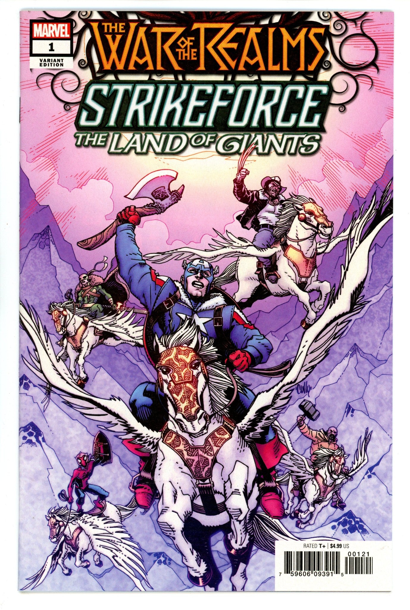 War of the Realms Strikeforce: The Land of Giants 1 High Grade (2019) Hamner Variant 