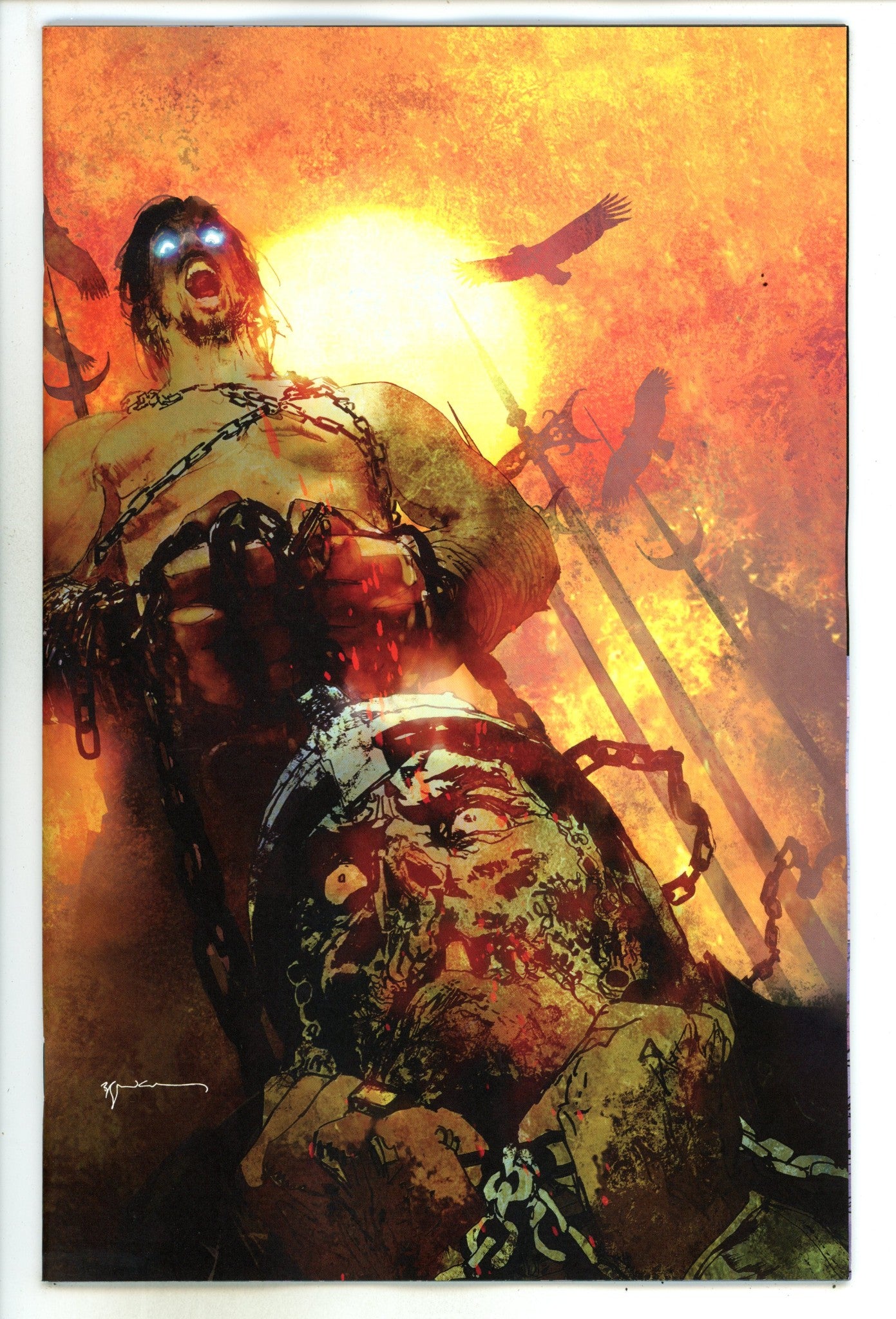 BRZRKR The Lost Book Of B 1 Sienkiewicz Virgin Incentive Variant NM+ (2024)