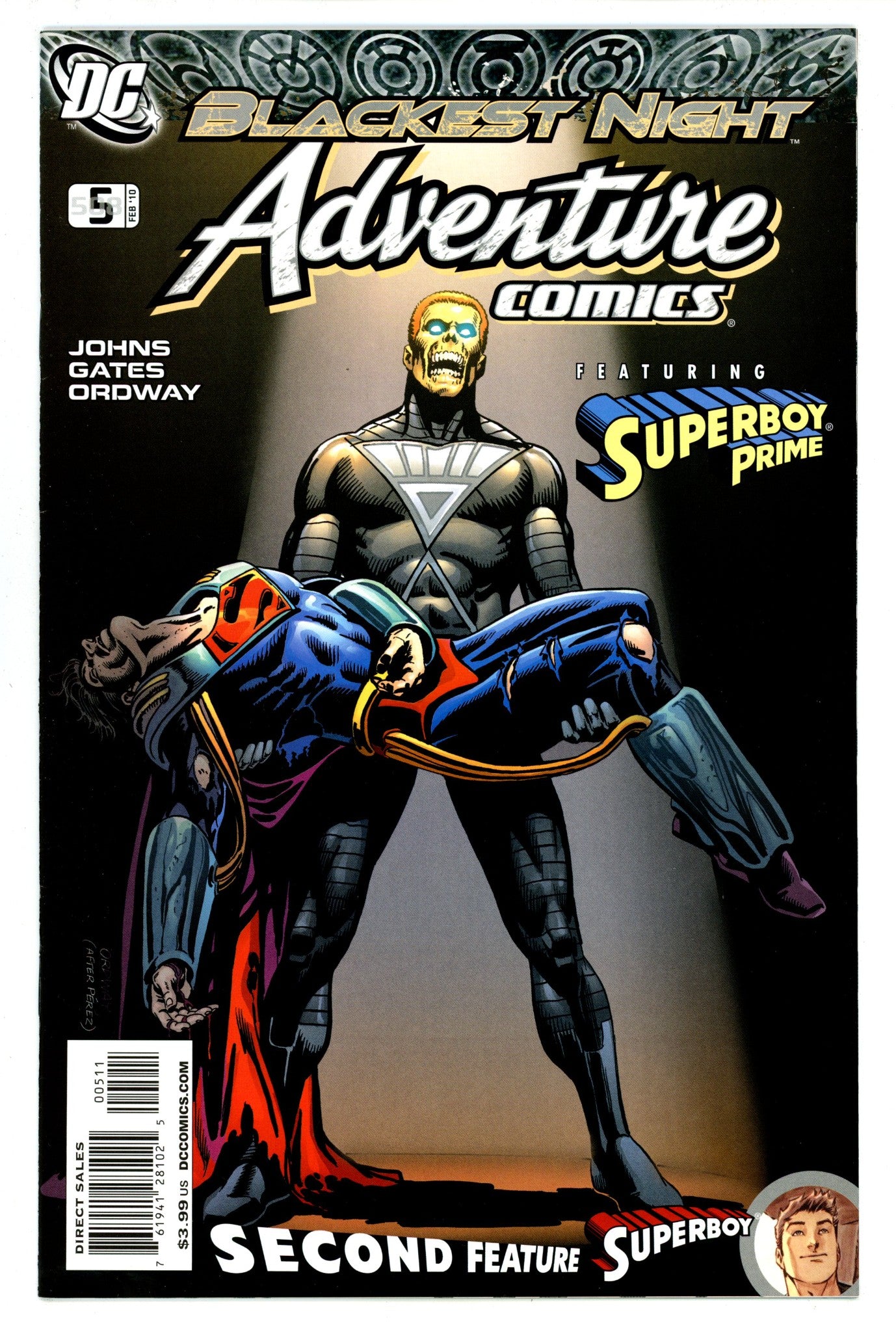 Adventure Comics Vol 3 5 / 508 High Grade (2010) ordway Variant 